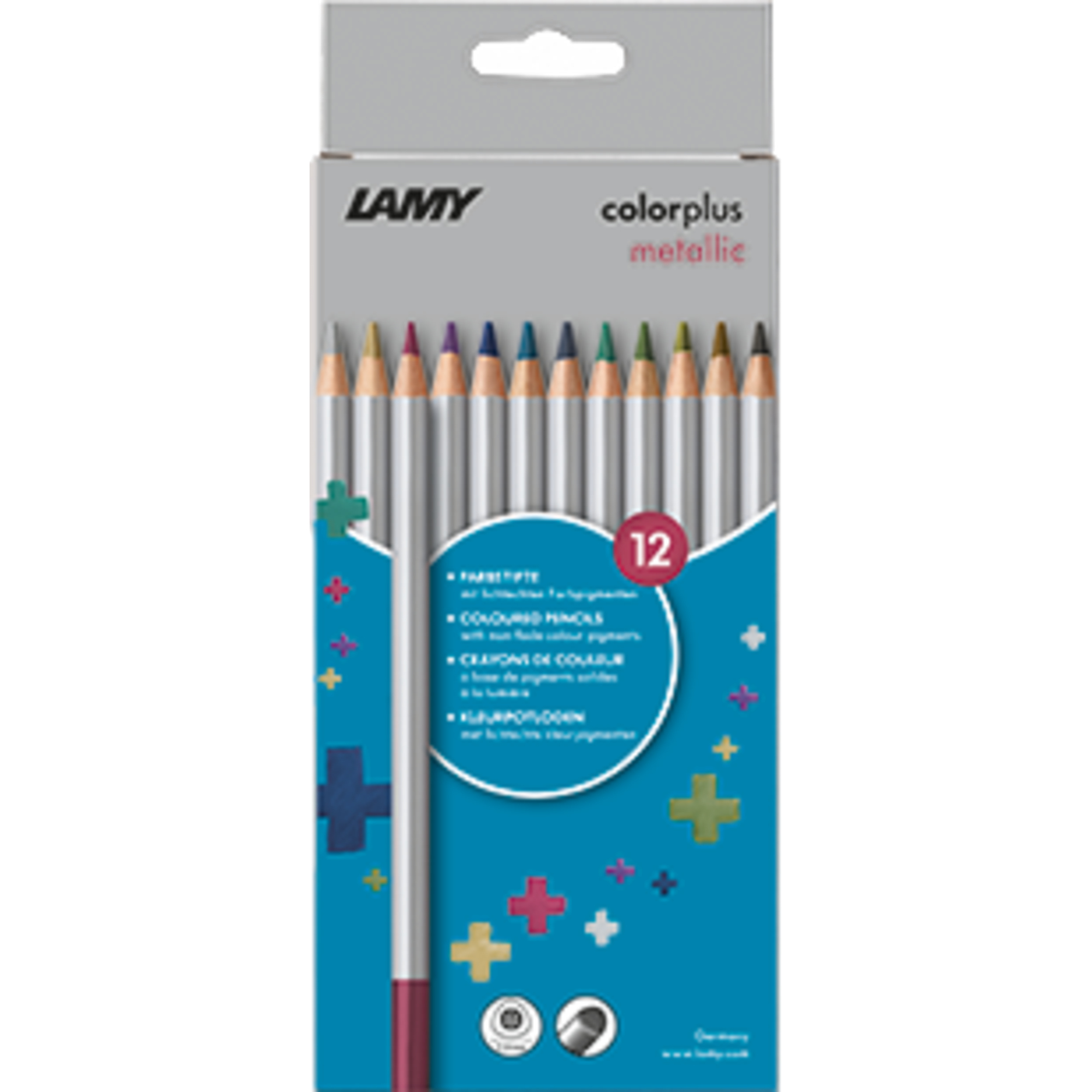 Lamy Buntstift colorplus metallic farbig sortiert 12 St./Pack.