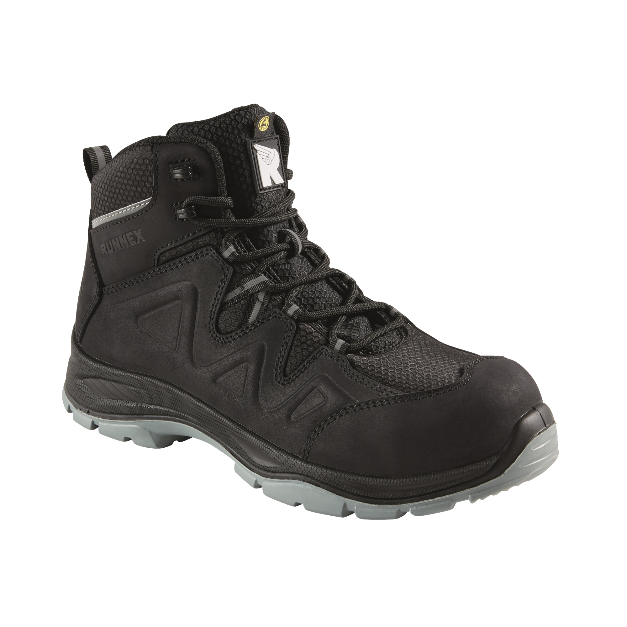 RUNNEX® Sicherheitsstiefel SmartStar 36 knöchelhoch vollnarbiges Rindleder schwarz