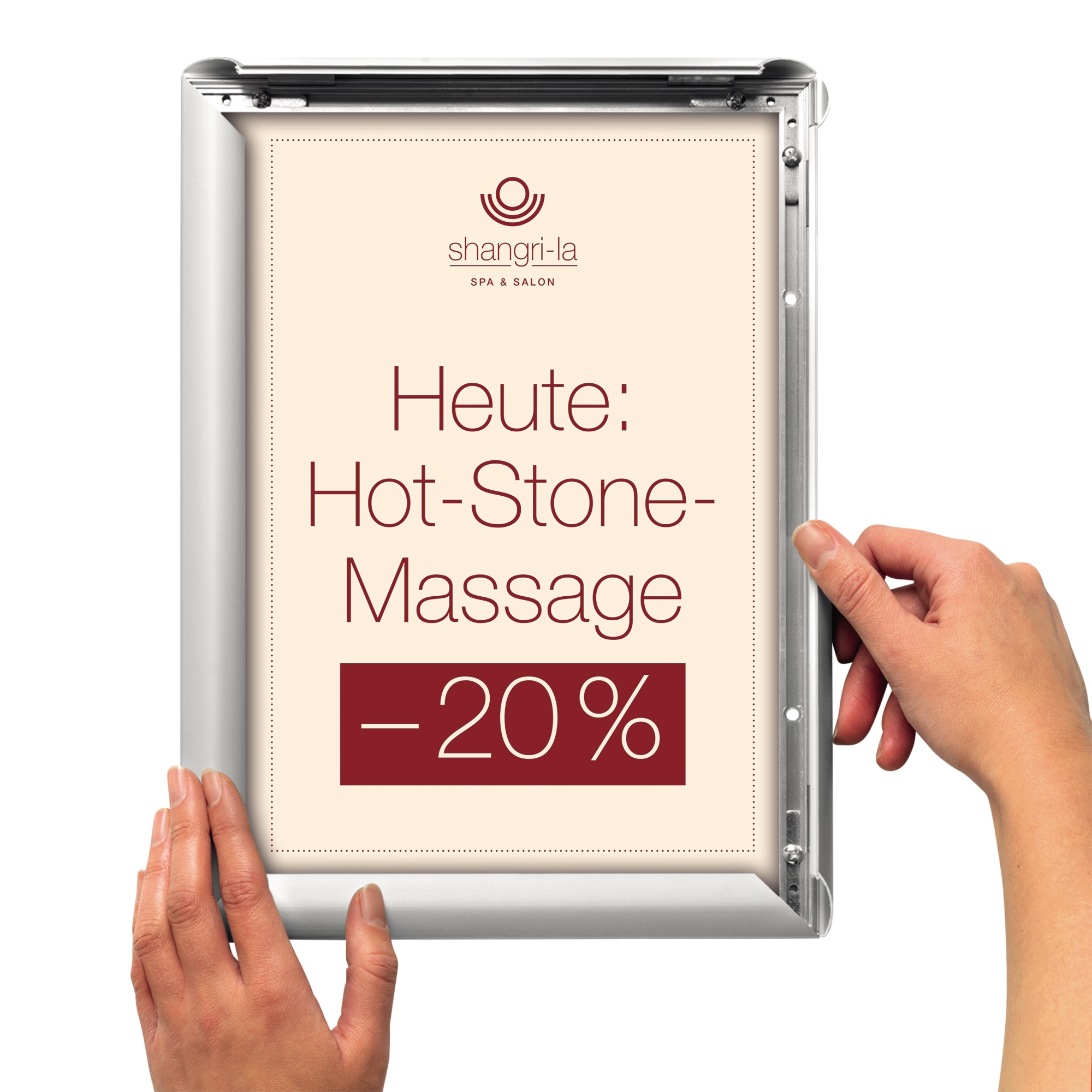 Deflecto® Bilderwechselrahmen 24 x 32,6 x 1,5 cm (B x H x T) DIN A4 Aluminium, eloxiert alu
