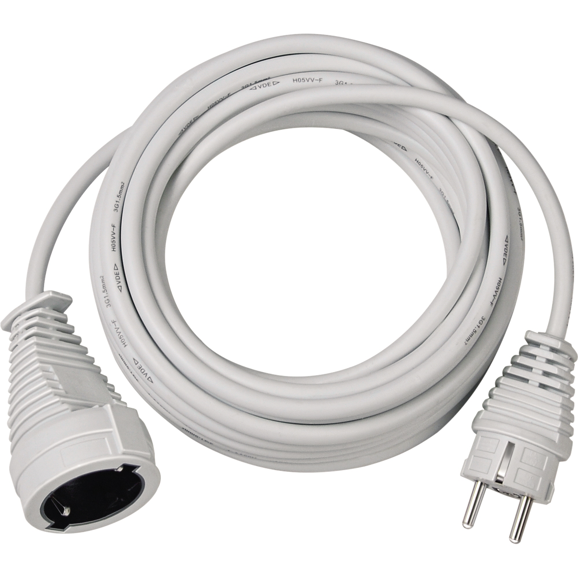 brennenstuhl® Verlängerungskabel H05VV-F 3G1,5 10m IP20 Kunststoff weiß