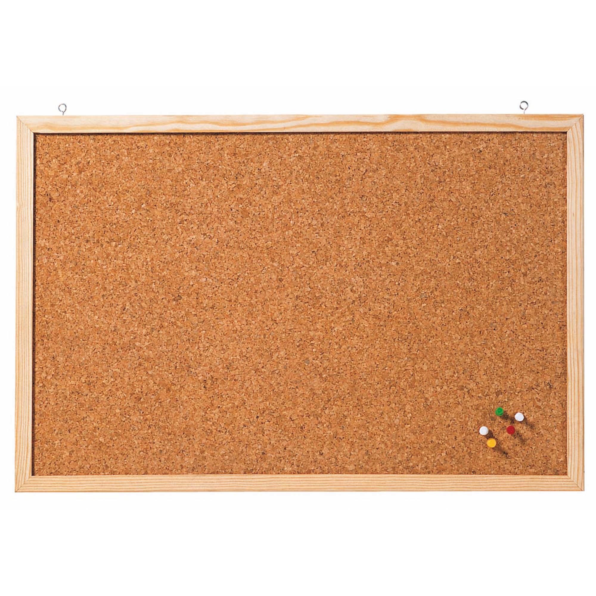 FRANKEN Pinnwand Memoboard 80 x 60 cm (B x H) Kork Material des Rahmens: Holz braun