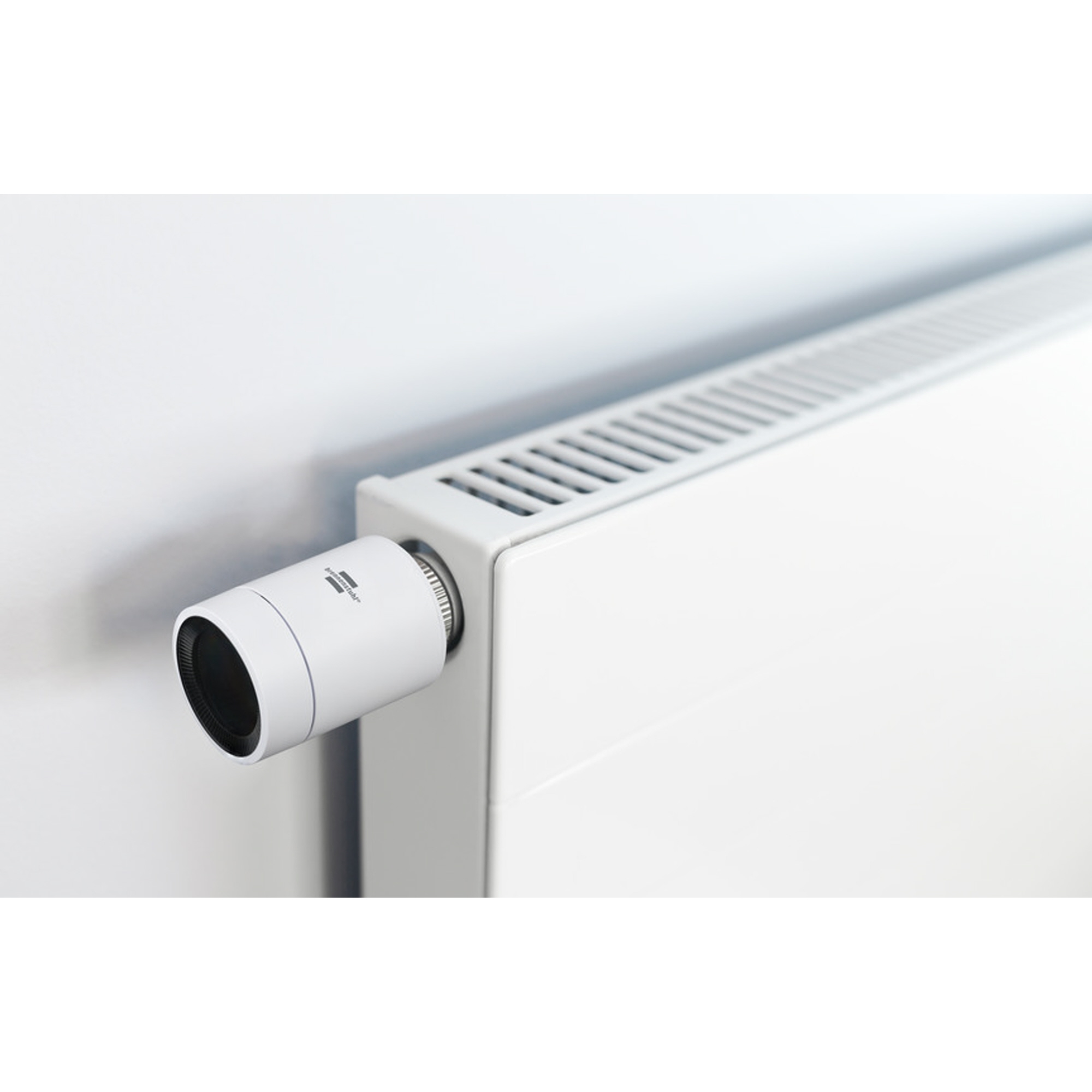 brennenstuhl® Thermostat Connect Zigbee HT CZ 01 Heizkörperventile Gewindemaß M30 x 1,5 mm 2.400MHz AA/Mignon inkl. 3 Adapter Danfoss (RA, RAV, RAVL)