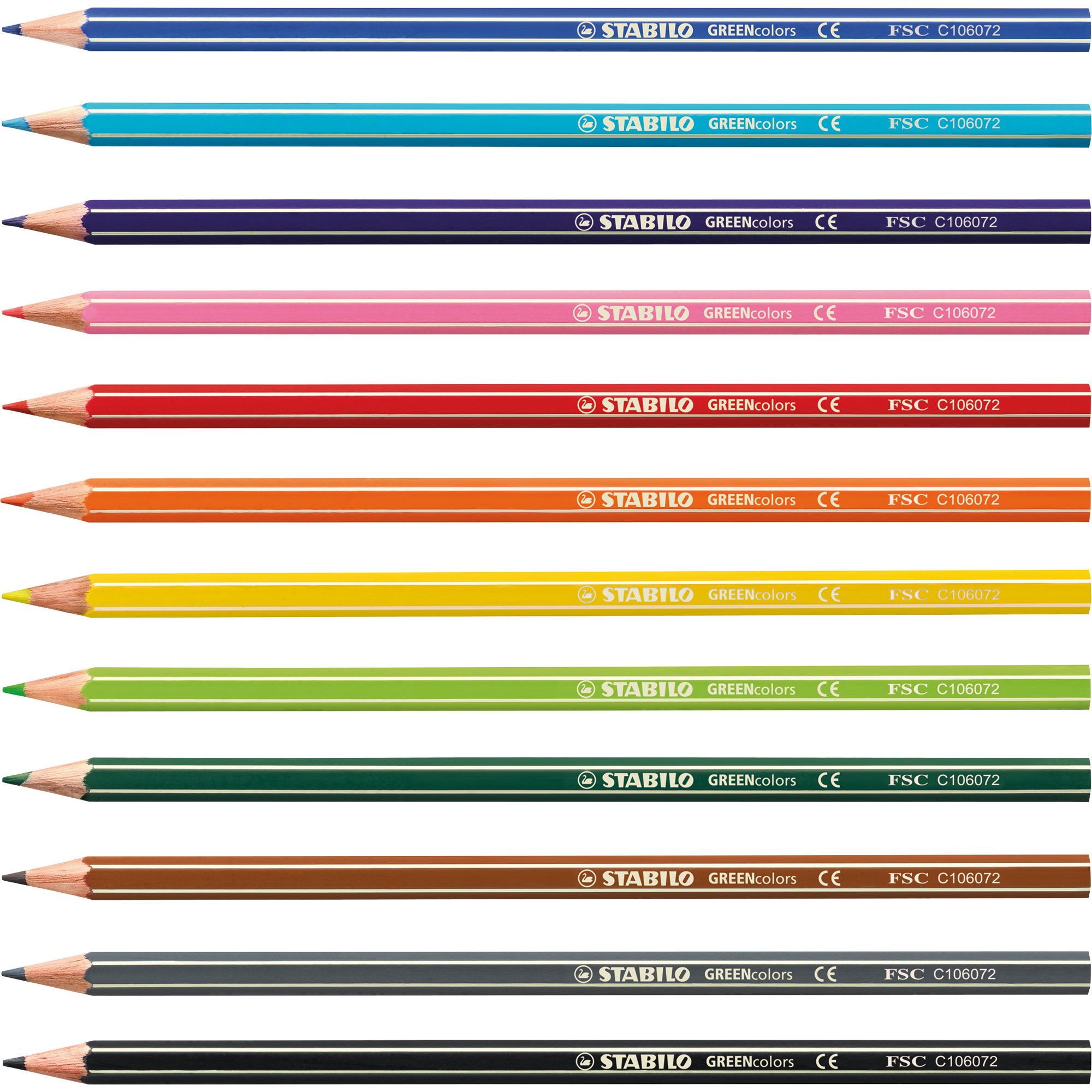 STABILO® Buntstift GREENcolors farbig sortiert 12 St./Pack.