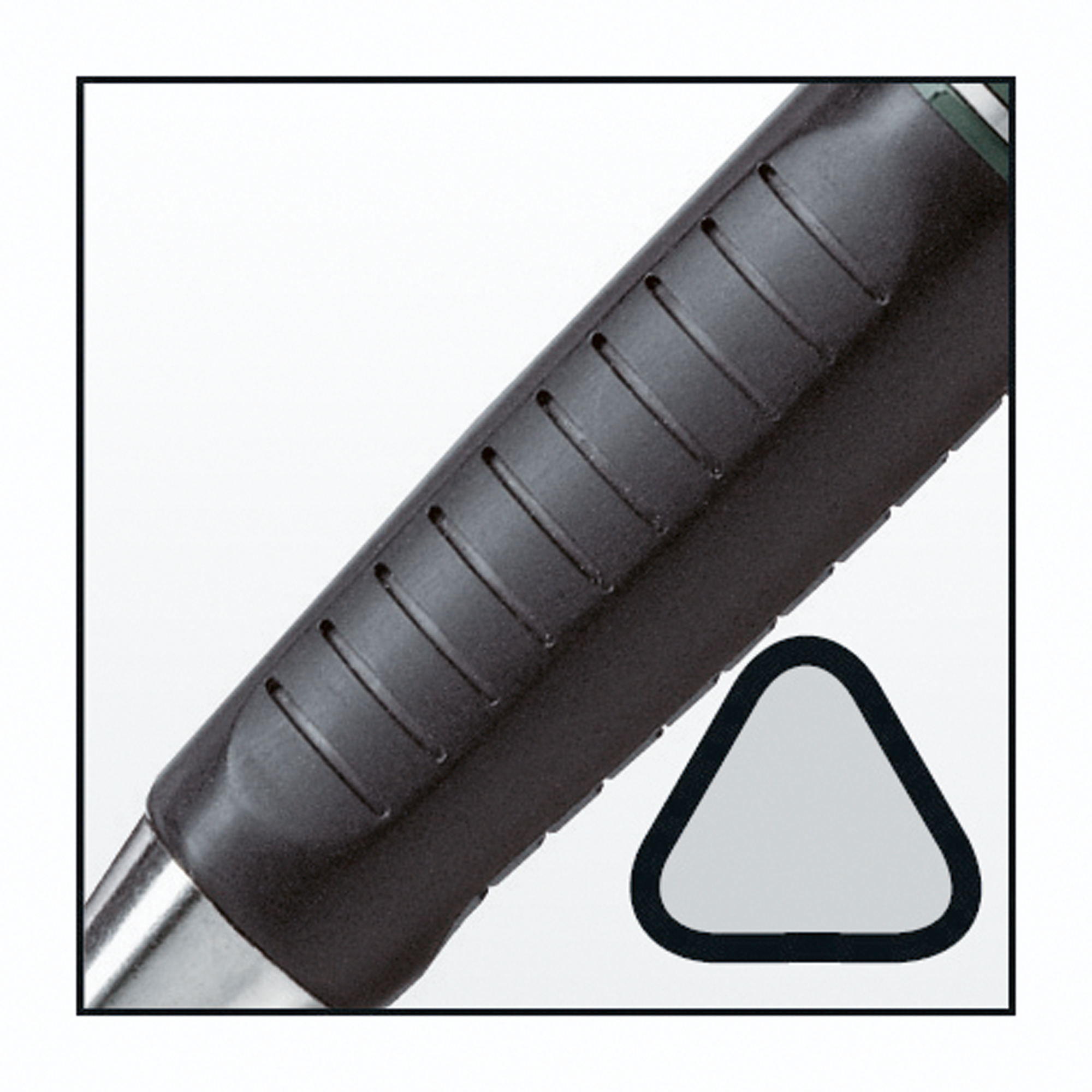 Faber-Castell Kugelschreiber GRIP PLUS BALL 0,5mm blau dokumentenecht Schaftfarbe: stone grey