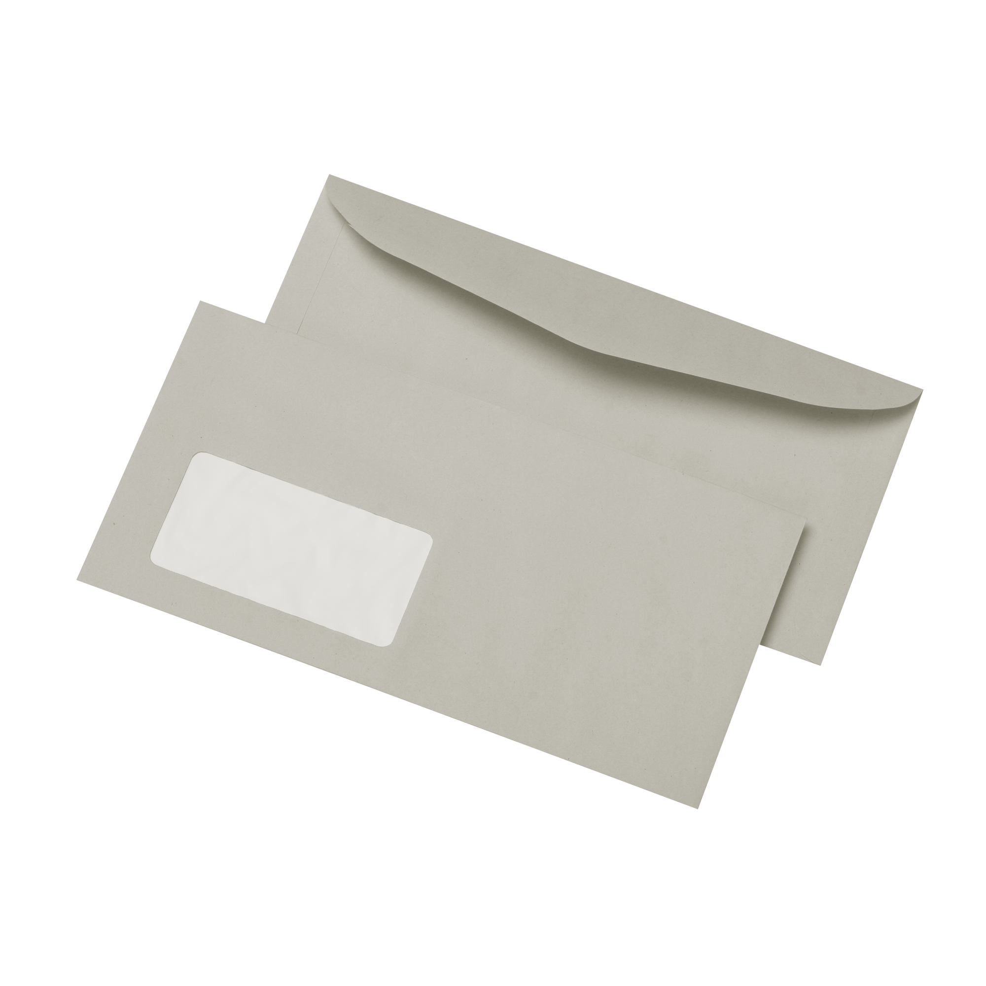 KUVERMATIC® Kuvertierhülle DIN C6/C5 mit Fenster 75g/m² grau 1.000 St./Pack.