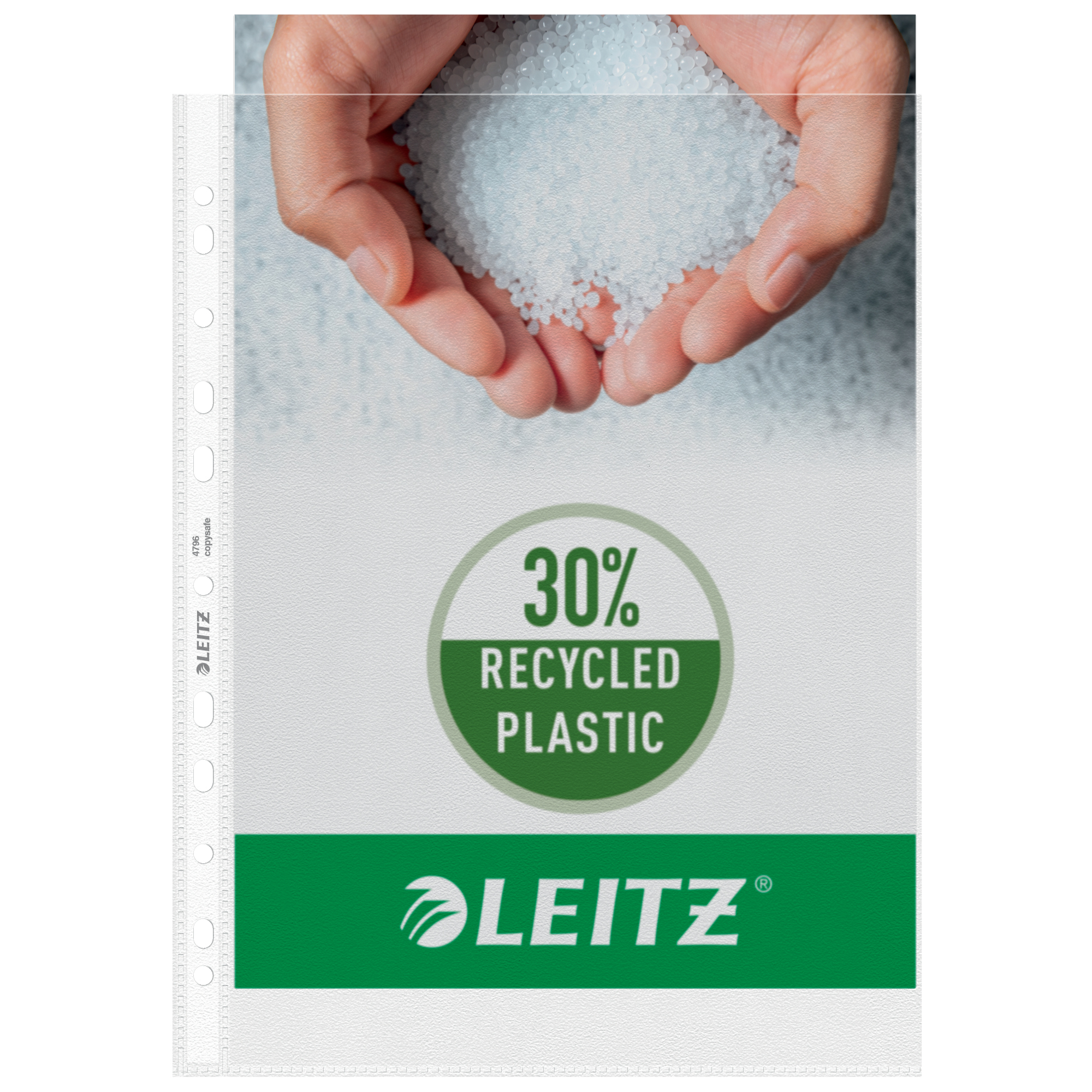 Leitz Prospekthülle DIN A4 70µm oben offen Polypropylen, 30 % recycelt farblos 100 St./Pack.