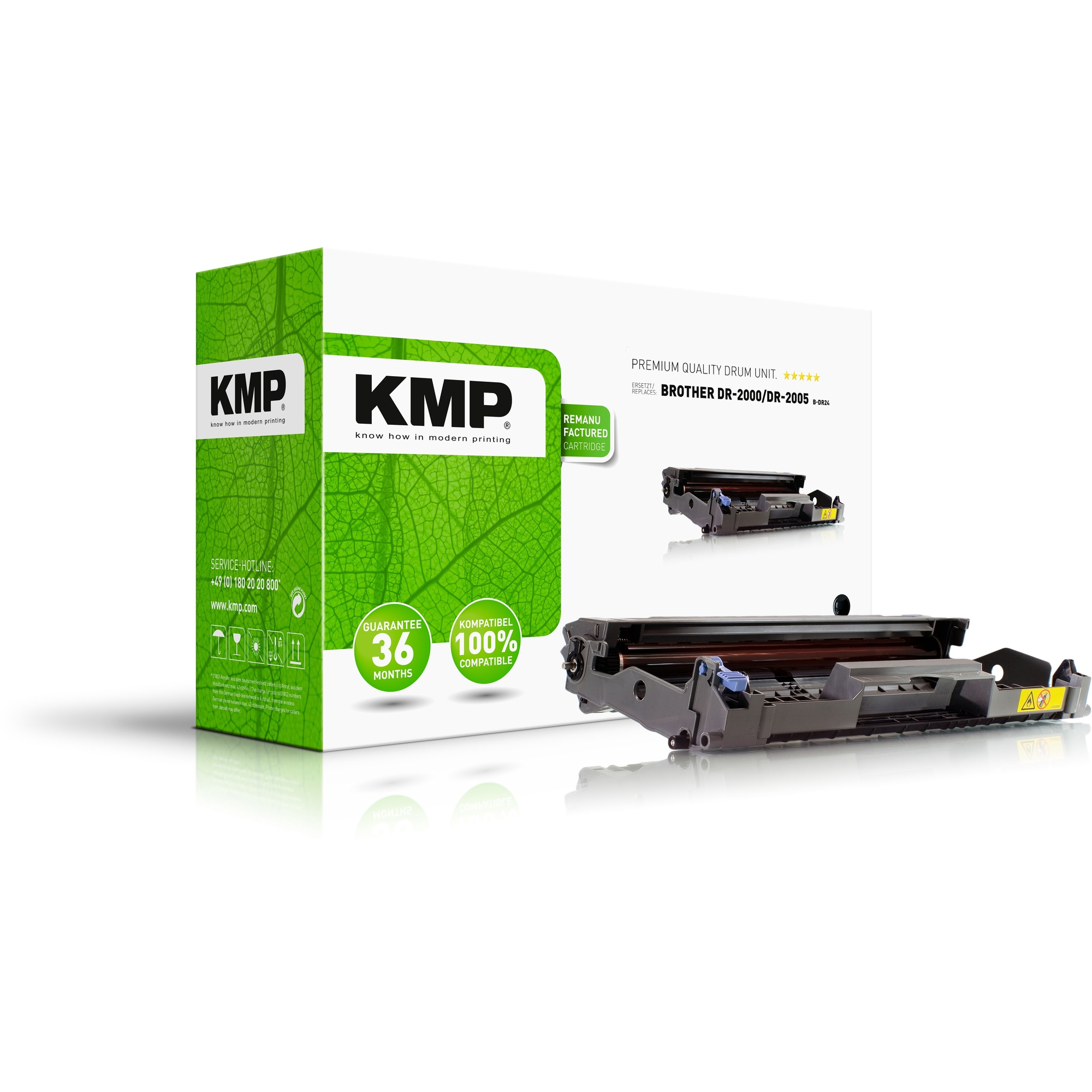 KMP Trommel Kompatibel mit: Brother DR-2000, DR-2005 B-DR24 ca. 12.000 Seiten schwarz