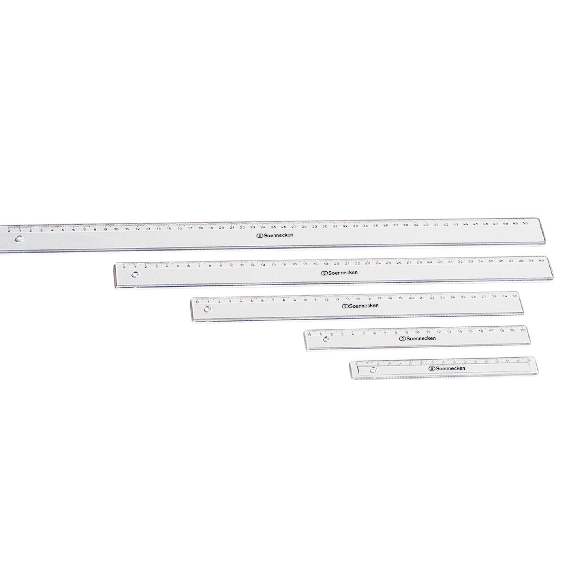 Soennecken Lineal 30cm Polystyrol transparent