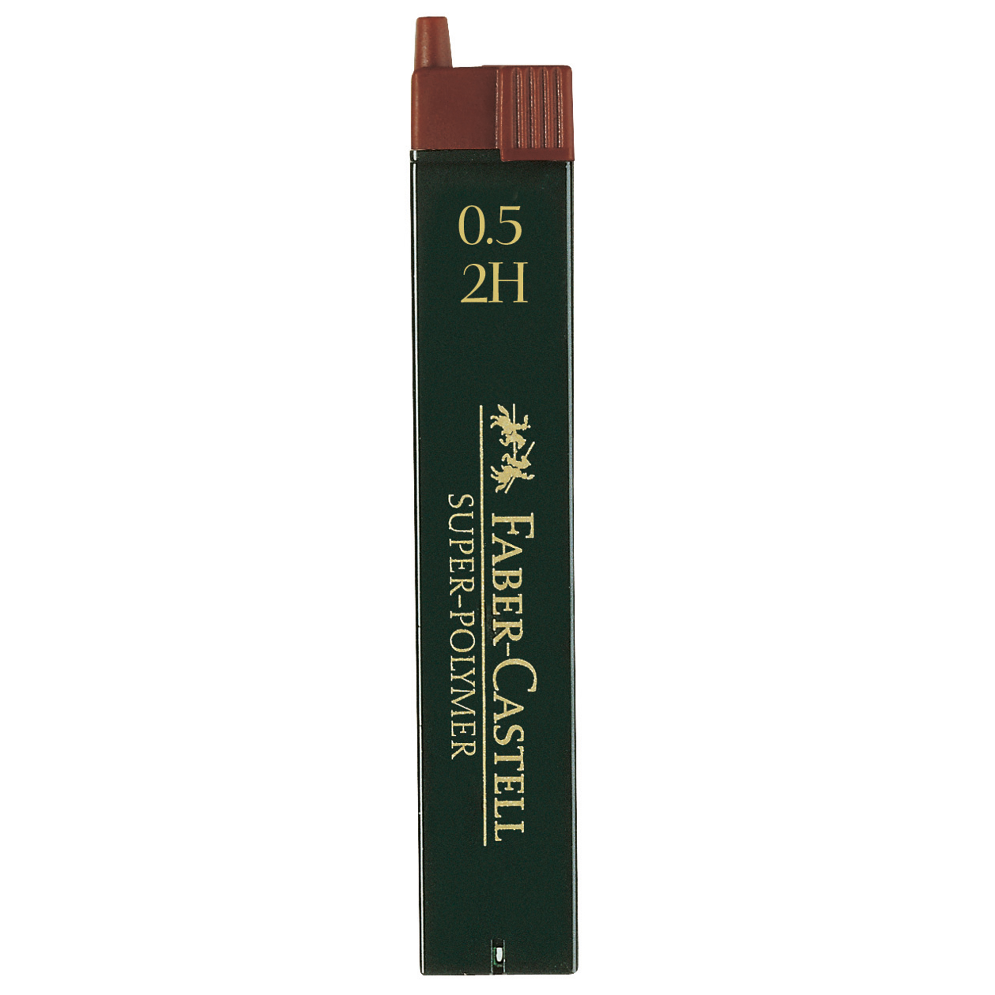 Faber-Castell Feinmine SUPER POLYMER 0,5mm 2H schwarz 12 St./Pack.