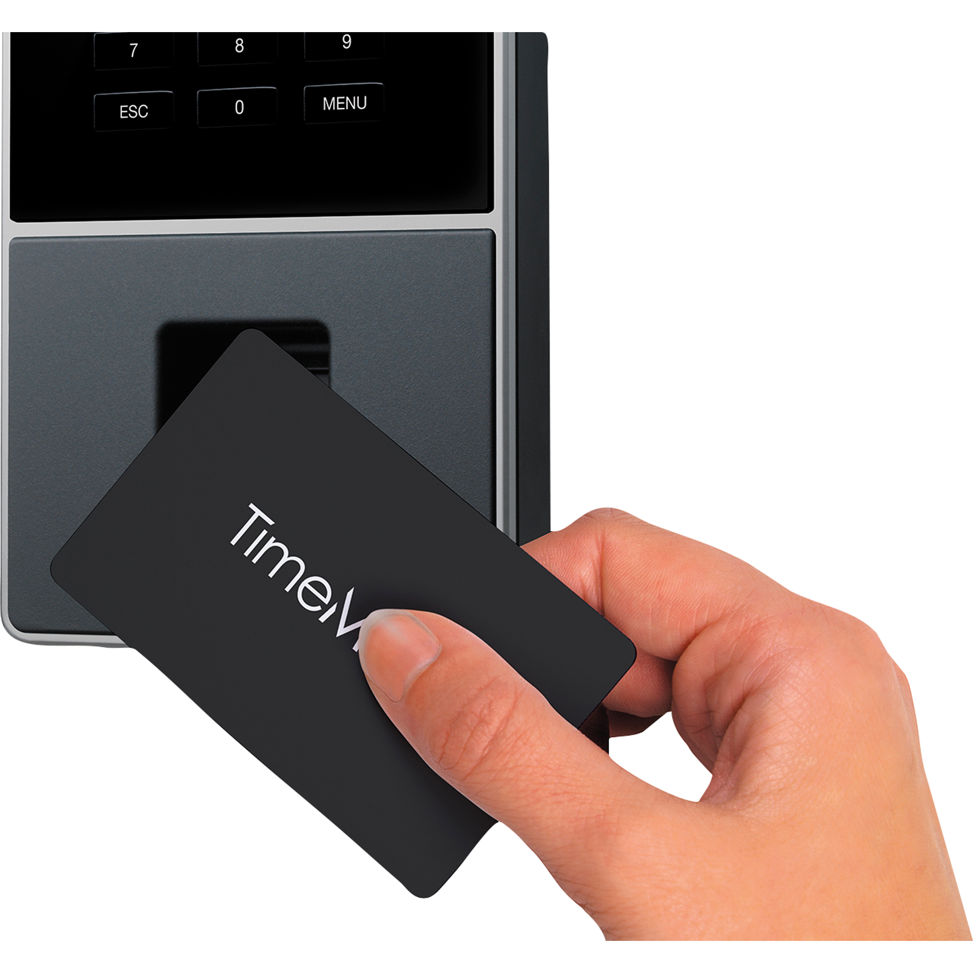 TIMEMOTO Zeiterfassungssystem TM-626 9,95 x 21,5 x 4,43 cm (B x H x T) RFID-Sensor, Fingerabdrucksensor Windows® universell LAN, WiFi, USB-Host