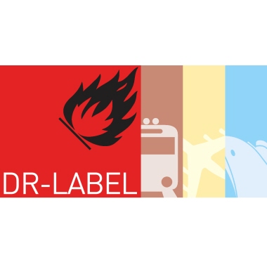 DR-Label DR-Label Hinweisetikett, Hinweisetikett Gefahrgutklasse 3, Gefahrgutklasse 8, Gefahrgutklasse 9
