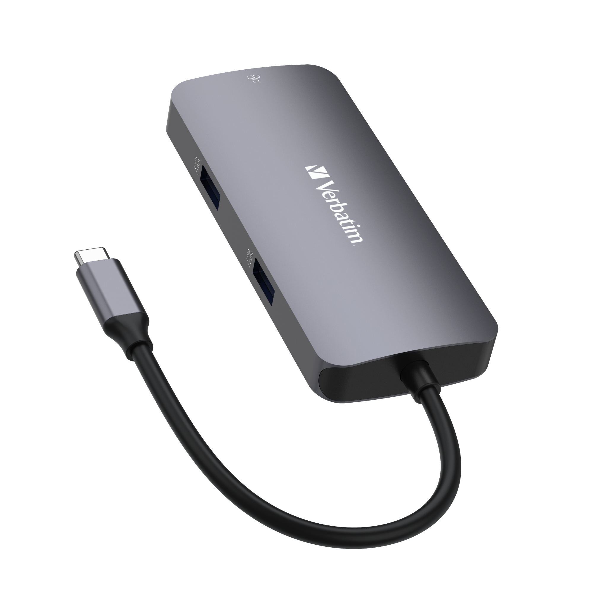 Verbatim USB-Hub CMH-05 USB-C grau/schwarz