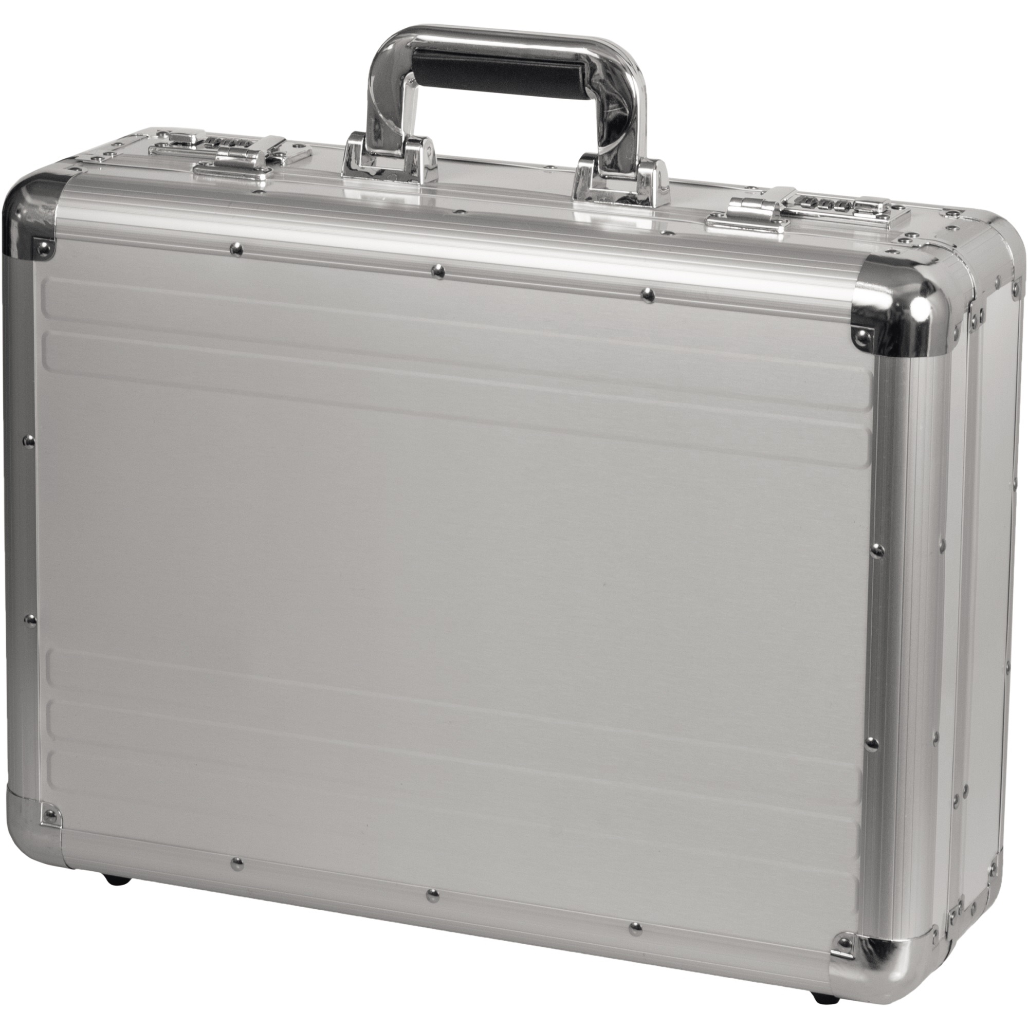 ALUMAXX® Aktenkoffer TAURUS 44 x 32 x 11 cm (B x H x T) 46 x 35 x 16 cm (B x H x T) Zahlenkombinationsschloss abnehmbarer Tasche, zwei Fächern für Visitenkarten, Reißverschlussfach, zwei Einsteckfächern für A4 Dokumente, mit verstärkten Kanten Aluminium