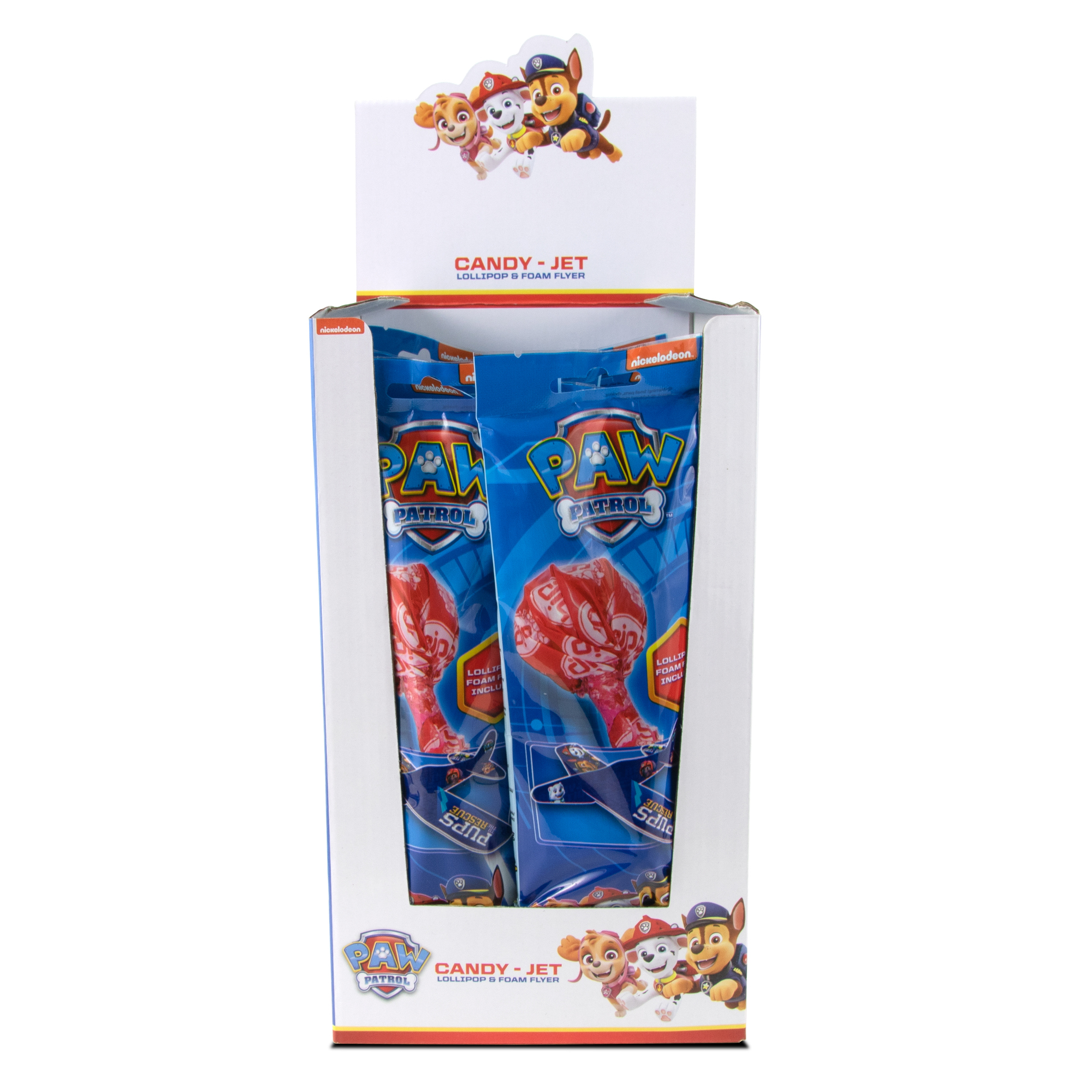 BIP Lutscher Jet Paw Patrol inkl. Schaumstoff Flieger zum selber zusammen bauen 18 St./Pack.