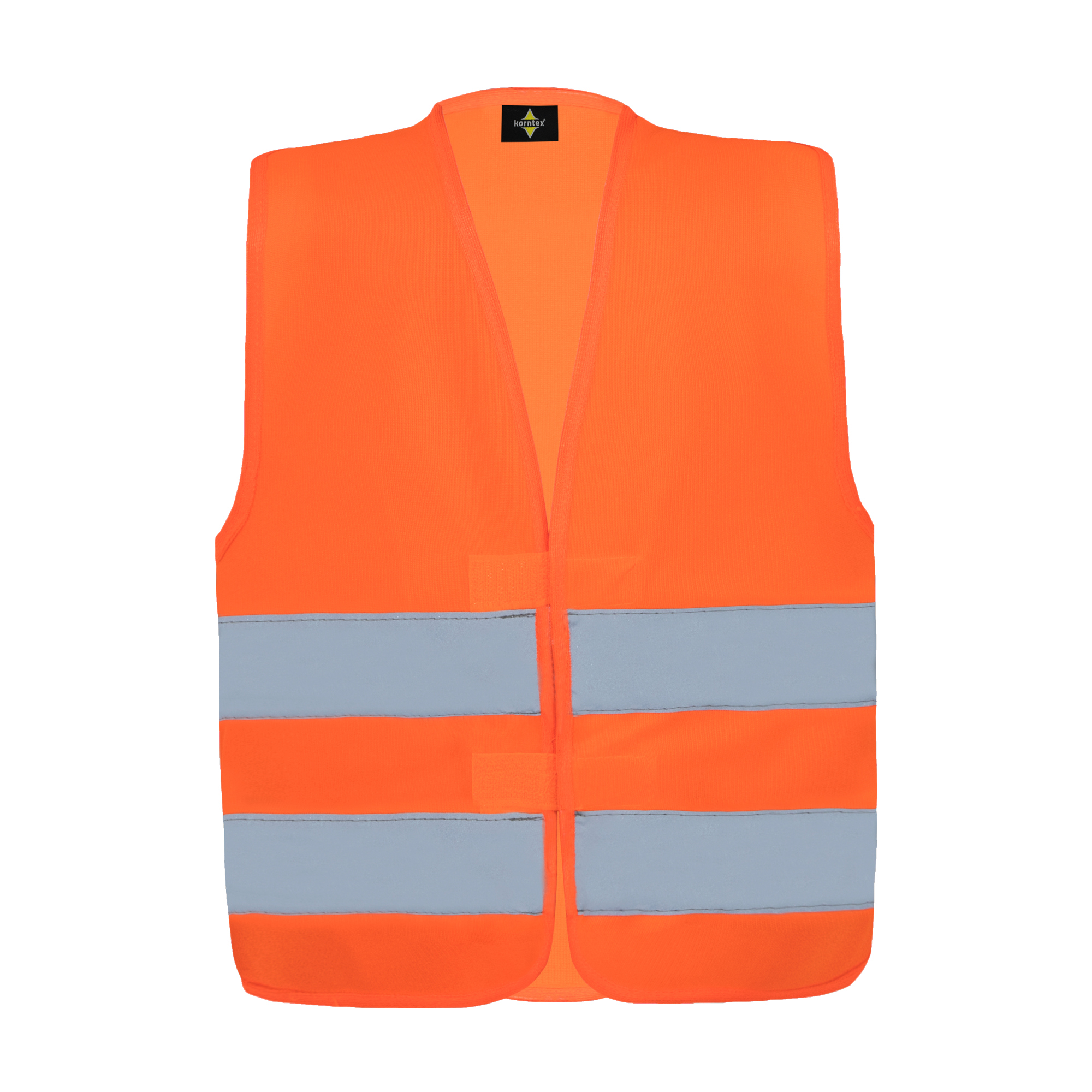 korntex Warnweste Aarhus S reflektierend Klettverschluss 100 % Polyester signal-orange