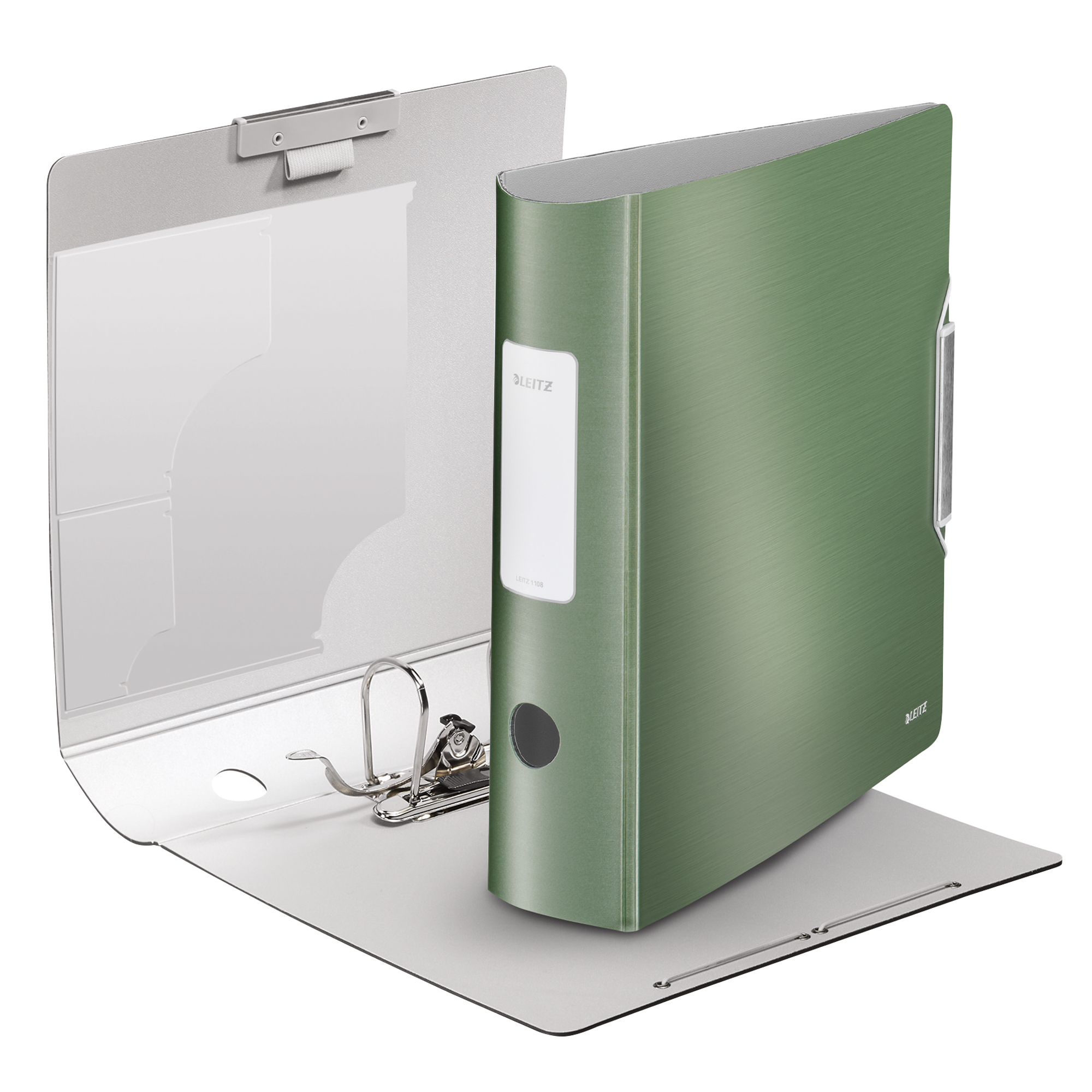 Leitz Ordner Active Style 82mm DIN A4 Rückenschild: geklebt ohne Schlitze Werkstoff: Polypropylen Material außen: Polyfoam Material innen: Polyfoam seladon grün