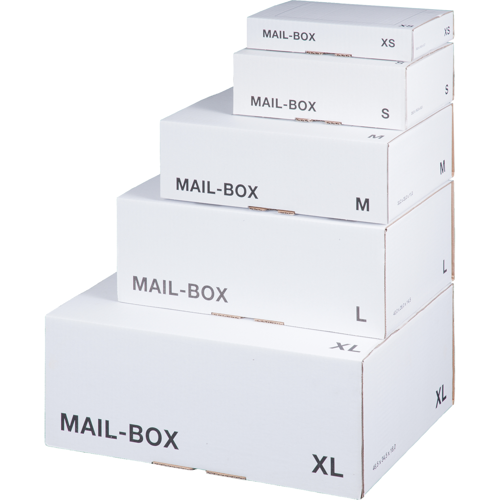 smartboxpro Versandkarton MAIL-BOX XL Innenmaße: 46 x 17,4 x 33,3 cm (B x H x T) Karton weiß 20 St./Pack.