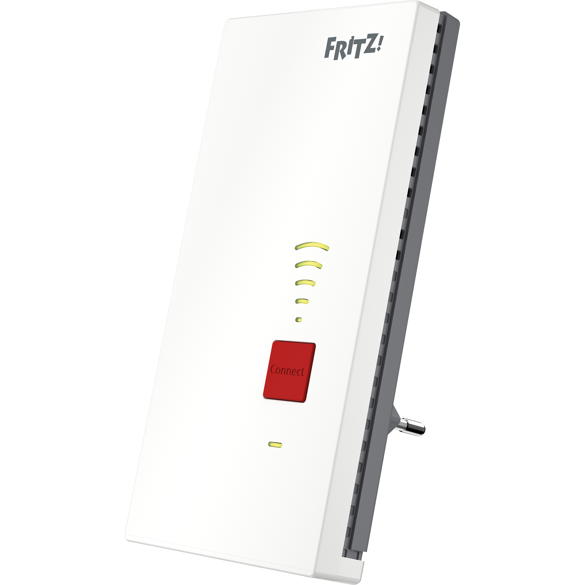FRITZ! WLAN-Repeater FRITZ 7,65 x 15,5 x 6,26 cm (B x H x T) WLAN AC+N, LAN 2.333 Mbit/s inkl. Schuko-Adapter, Netzwerkkabel, Installationsanleitung