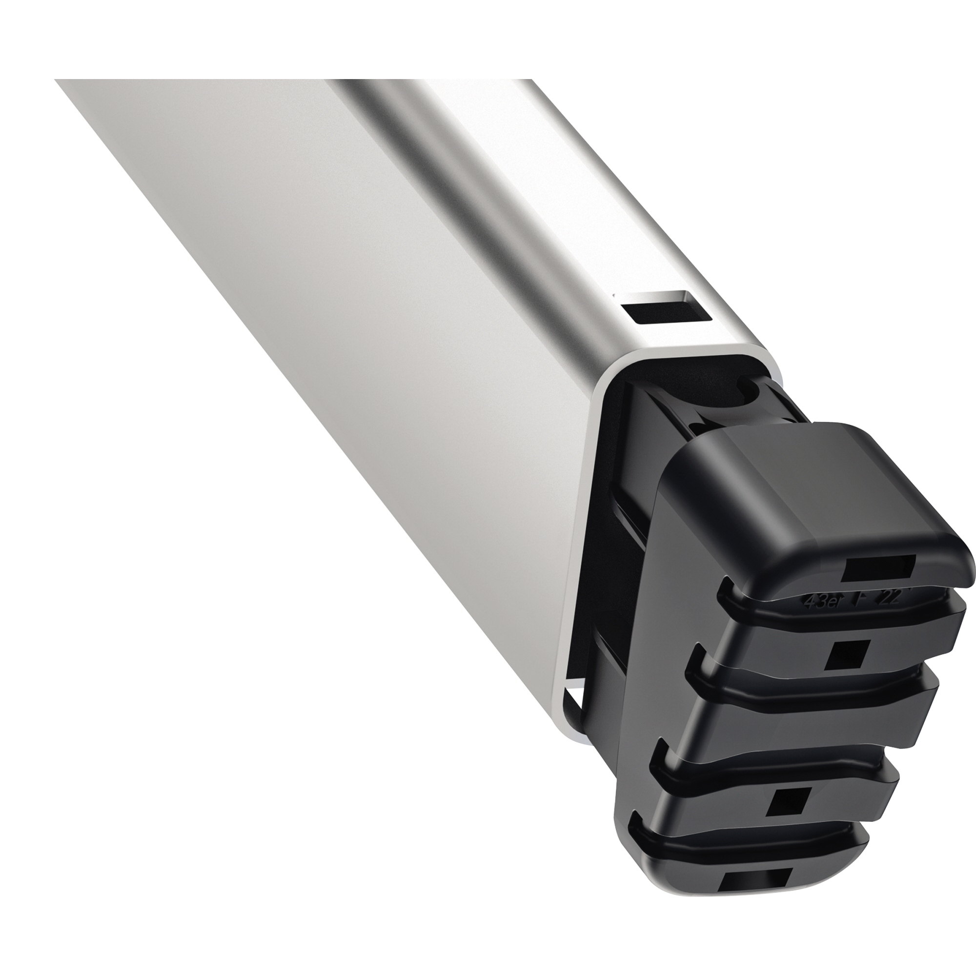 Hailo Stehleiter L80 Comfortline 2,85m Aluminium silber