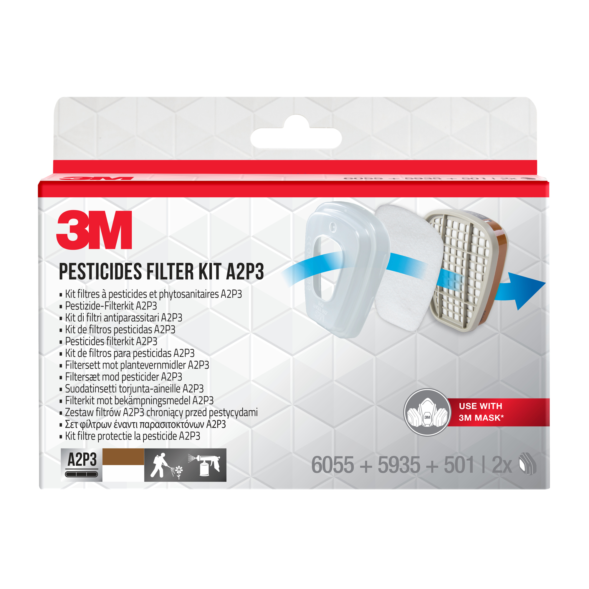3M Atemfilter Pestizid 3M Atemschutzmaske Serie 6000