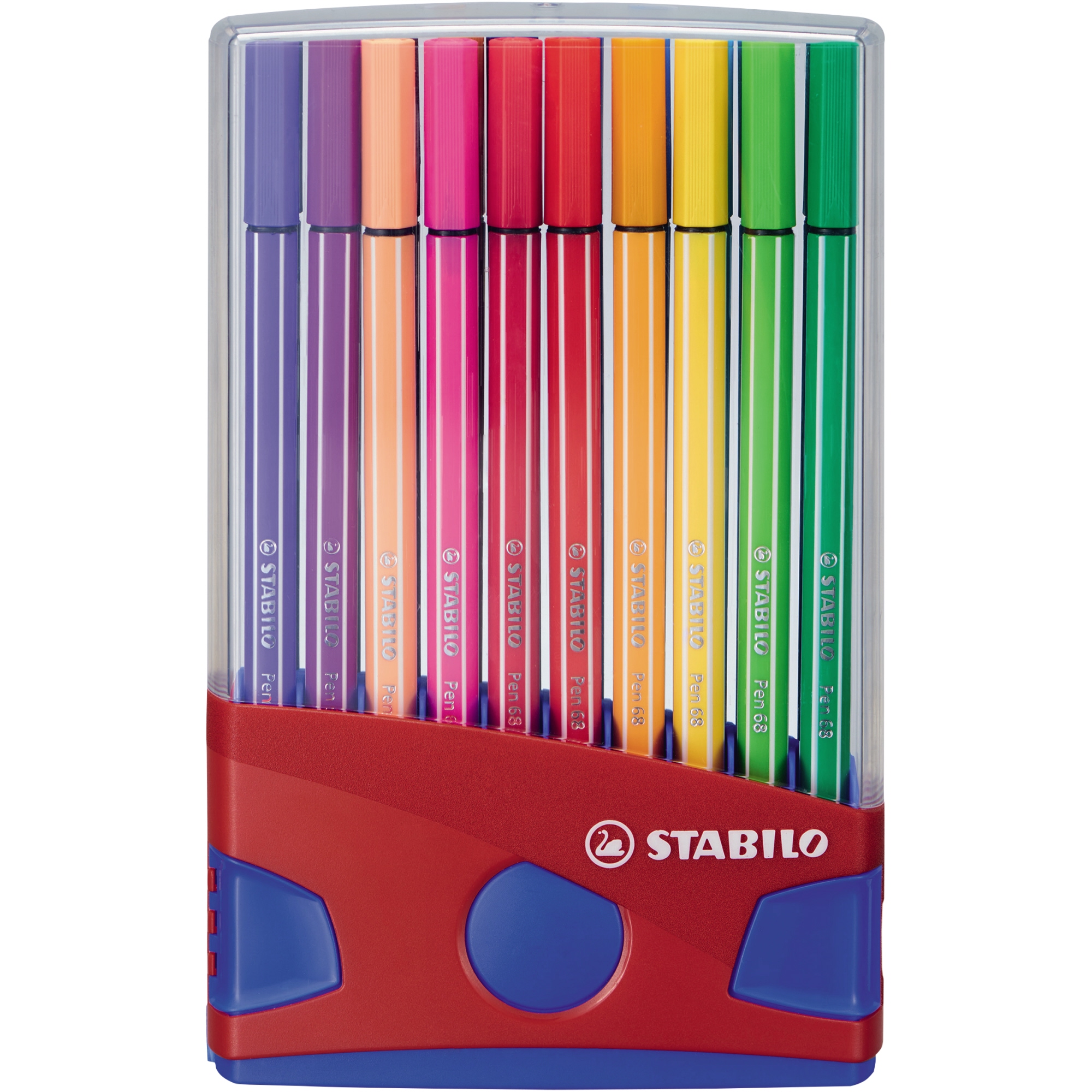 STABILO® Fasermaler Pen 68 ColorParade 1mm farbig sortiert nicht auswaschbar 20 St./Pack.