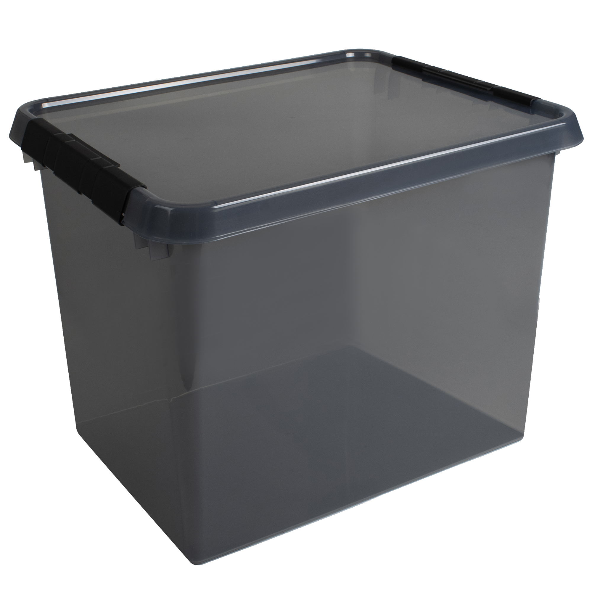 Sunware Aufbewahrungsbox the comfort-line 40 x 38 x 50 cm (B x H x T) 52l Kunststoff, 80 % recycelt grau transparent