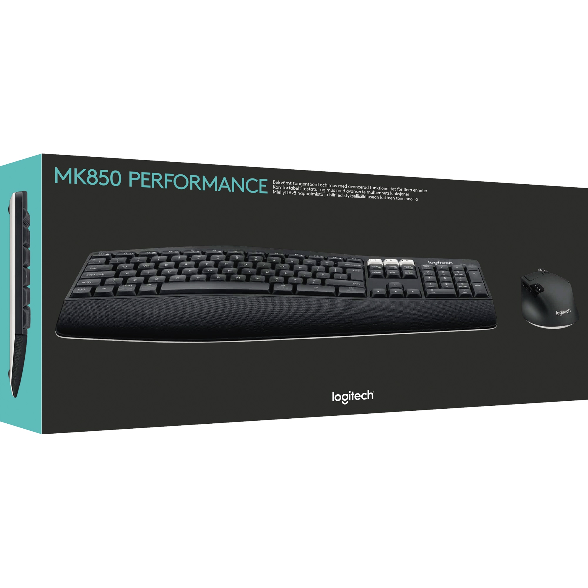 Logitech Tastatur-Maus-Set MK850 PERFORMANCE Windows®, Mac universell USB-A 10m inkl. Unifying-USB-Empfänger schwarz