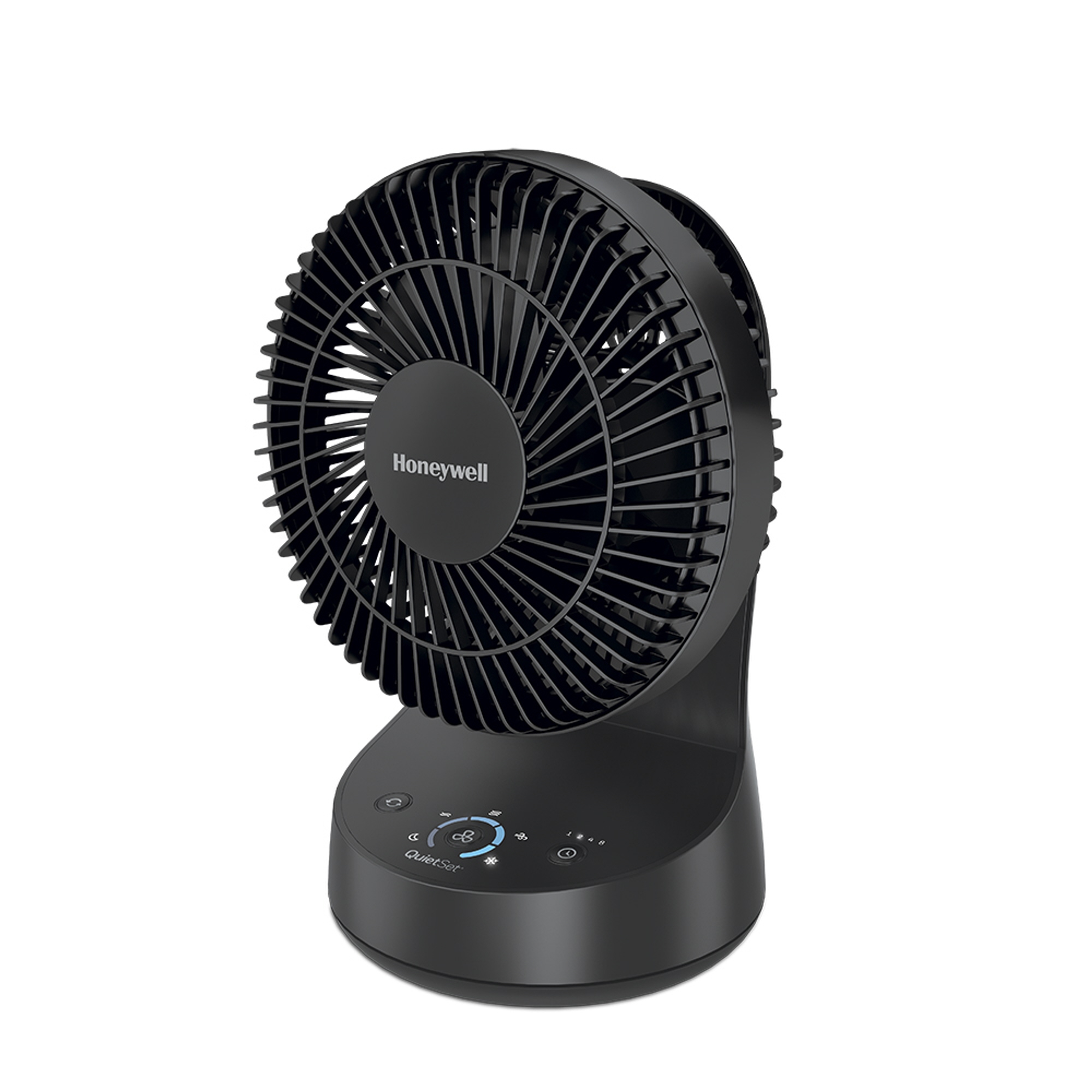 Honeywell® Tischventilator QuietSet 34W 2 Leistungsstufen Netzbetrieb schwarz