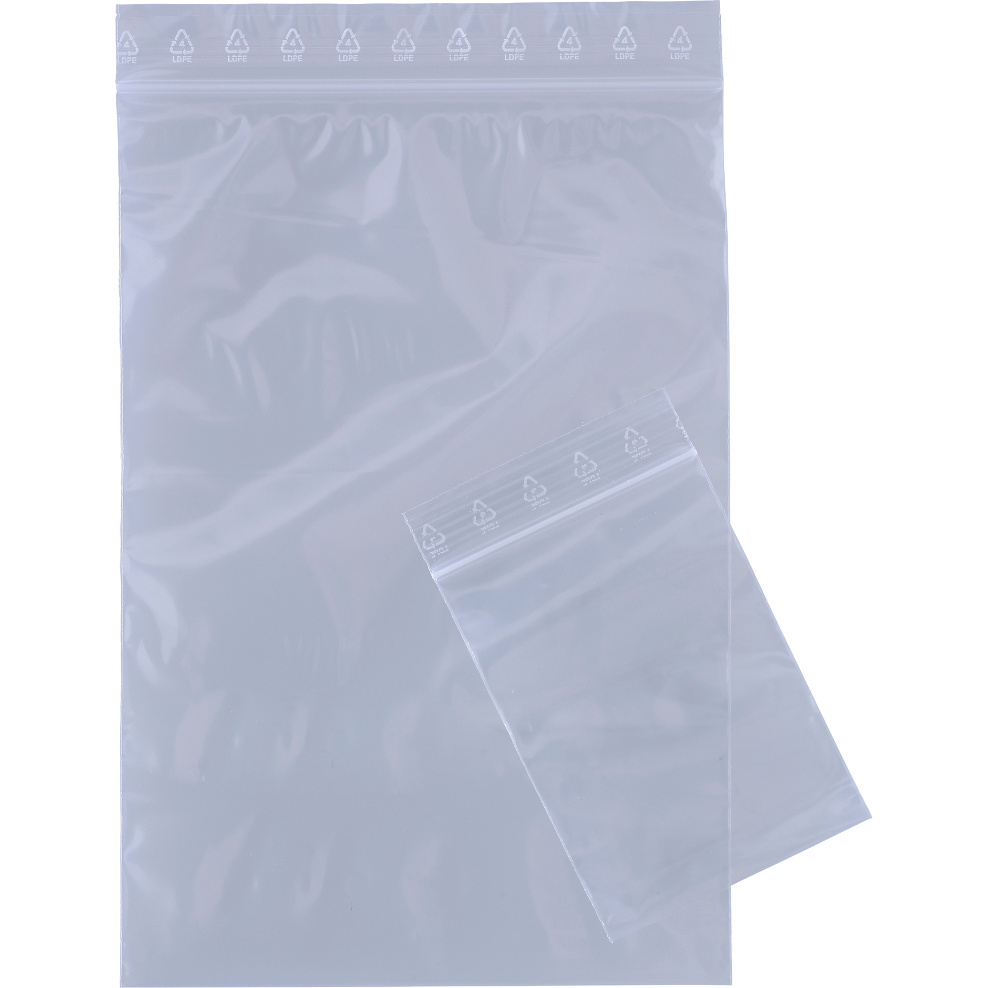 Druckverschlussbeutel 100 x 150 mm (B x H) 50µm Kunststoff transparent 100 St./Pack.