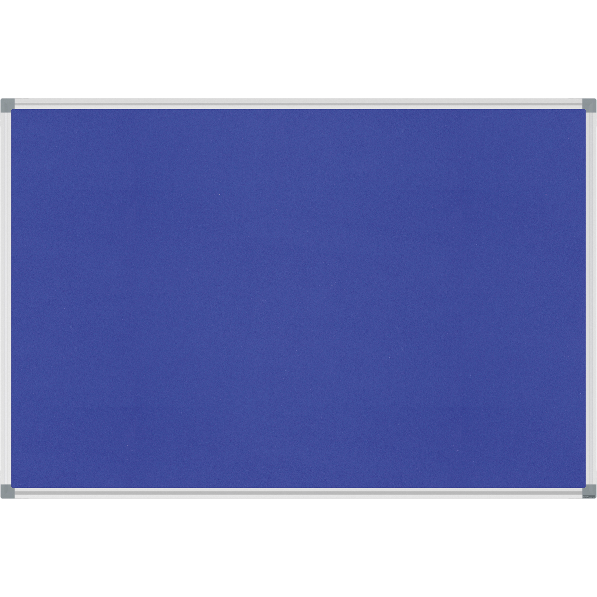 MAUL Pinnwand MAULstandard 180 x 90 cm (B x H) Maße der Oberfläche: 176,7 x 86,7 cm (B x H) Filz Material des Rahmens: Aluminium/Kunststoff blau
