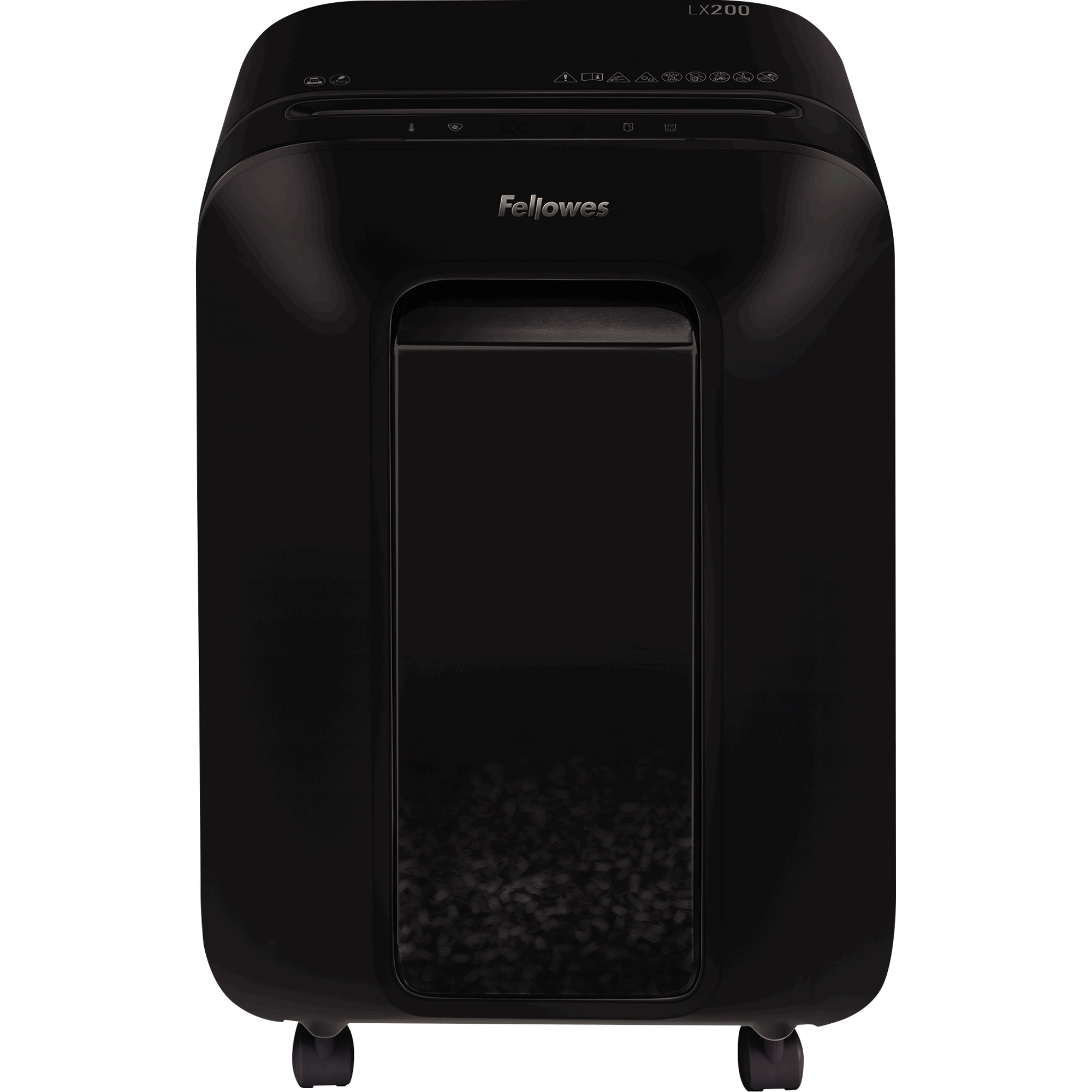Fellowes® Aktenvernichter Powershred® LX200 P-4 Papier, Heftklammern, Büroklammern, Kreditkarten Partikelschnitt 12 Bl. schwarz