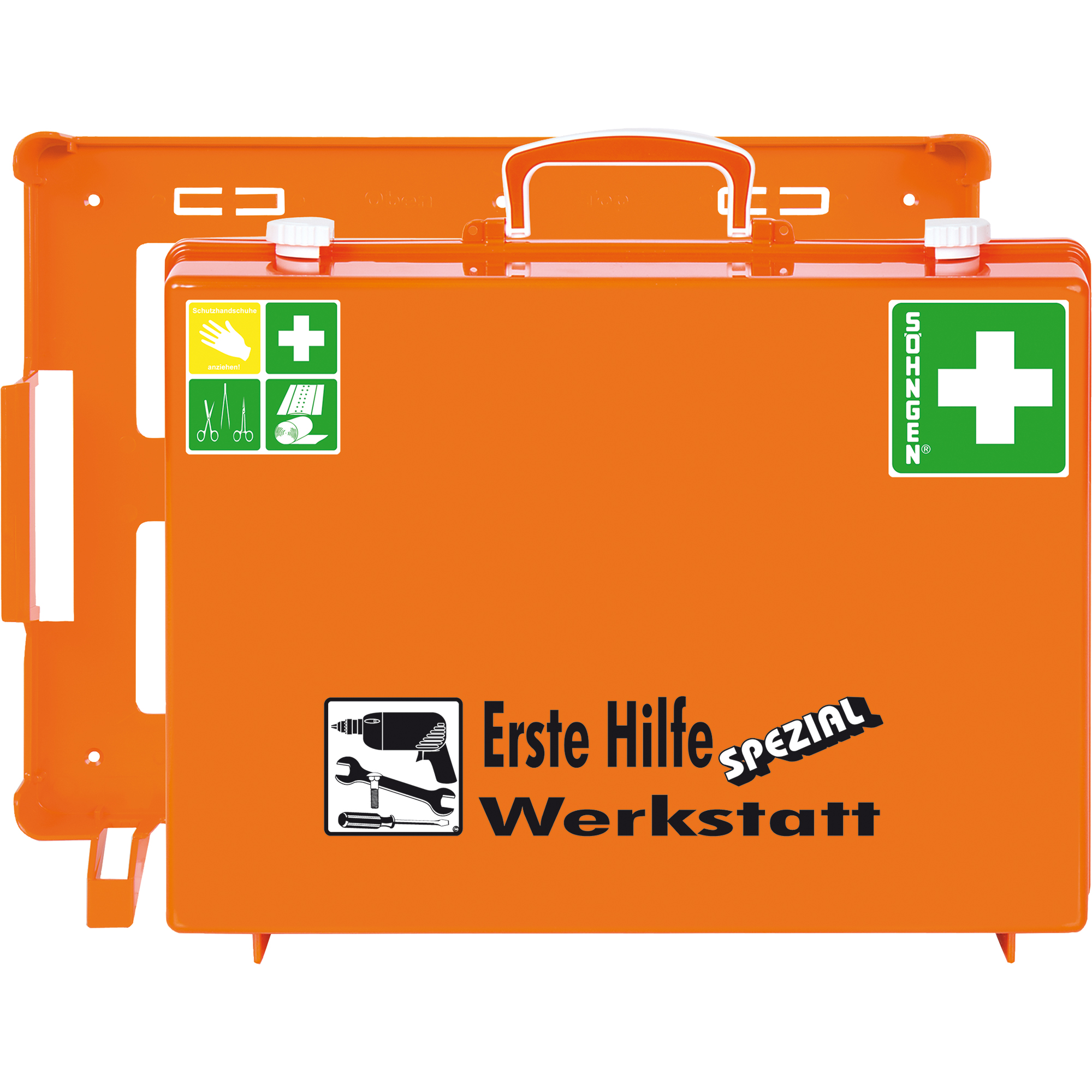 SÖHNGEN® Erste Hilfe Koffer SPEZIAL MT-CD ca. 40 x 30 x 15 cm (B x H x T) DIN 13157 orange