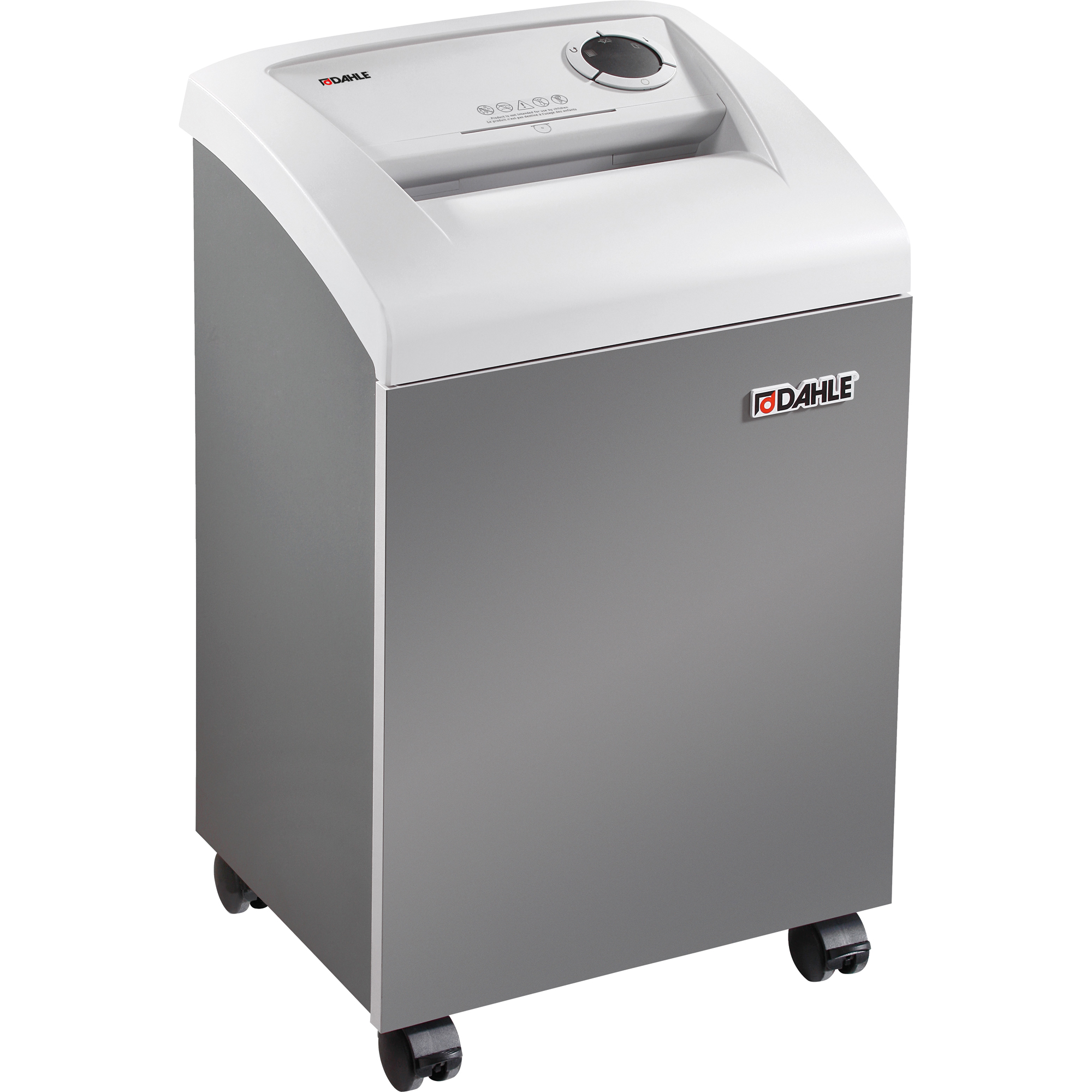 DAHLE Aktenvernichter 406air P-4 Papier, Heftklammern, Büroklammern, Kreditkarten, CDs/DVDs Partikelschnitt 19 Bl. grau