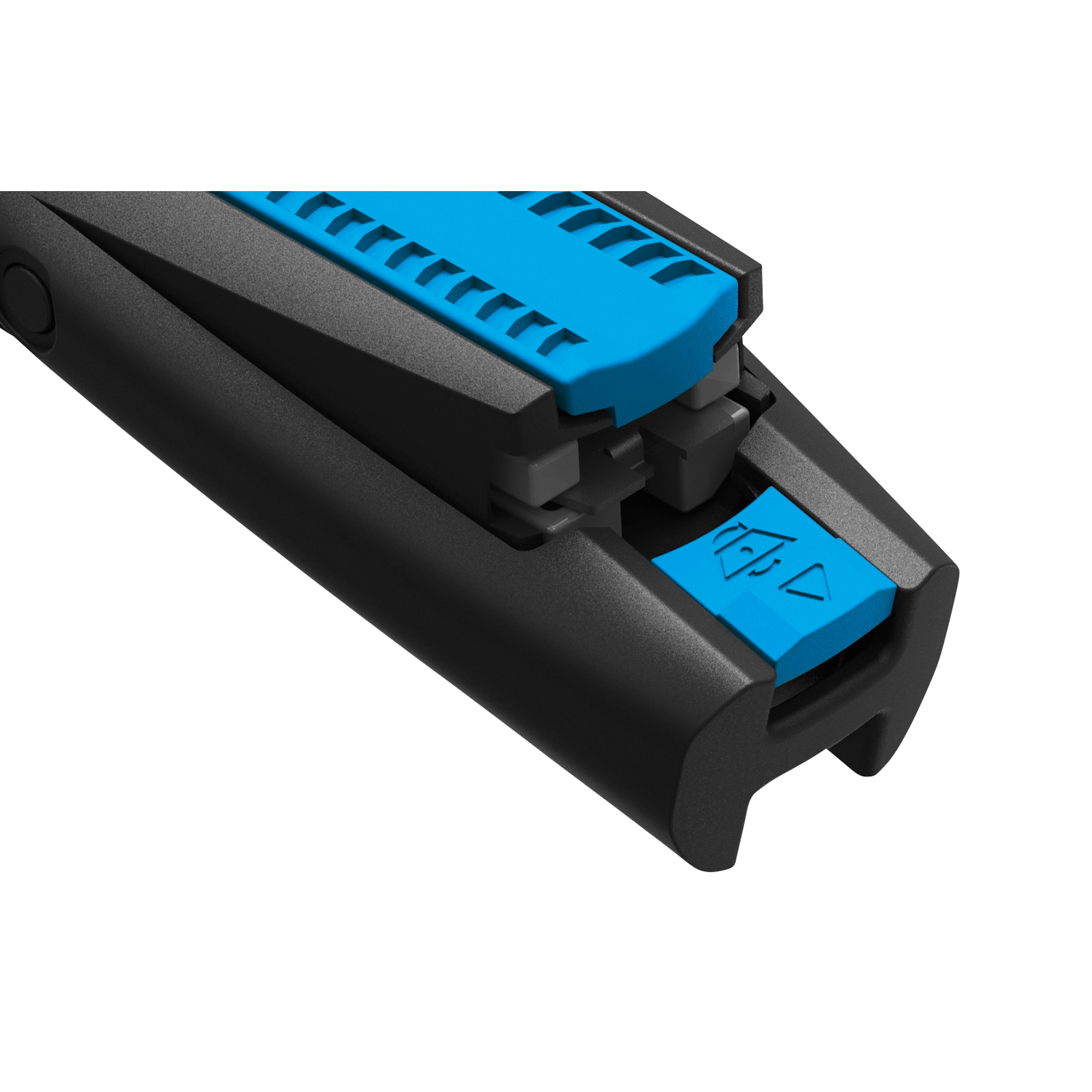 MARTOR Sicherheitsmesser SECUNORM 380 Mehrweg 18mm 73mm Stahl schwarz/cyan