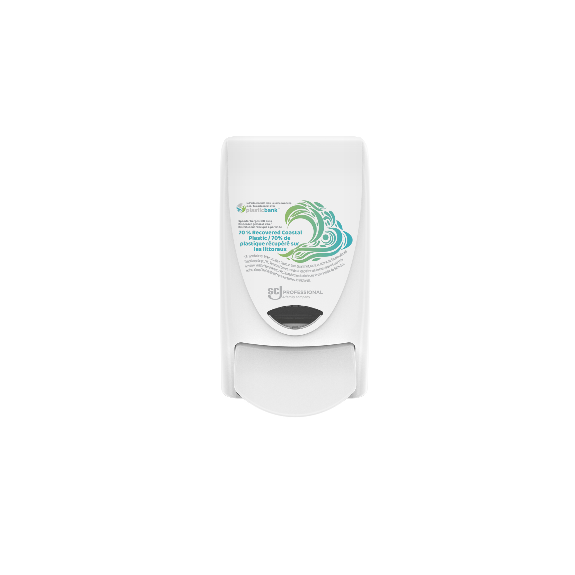 SC Johnson PROFESSIONAL Seifenspender Proline WAVE 13,2 x 23,5 x 11,7 cm (B x H x T) 1l Plastik, 70 % recycelt weiß