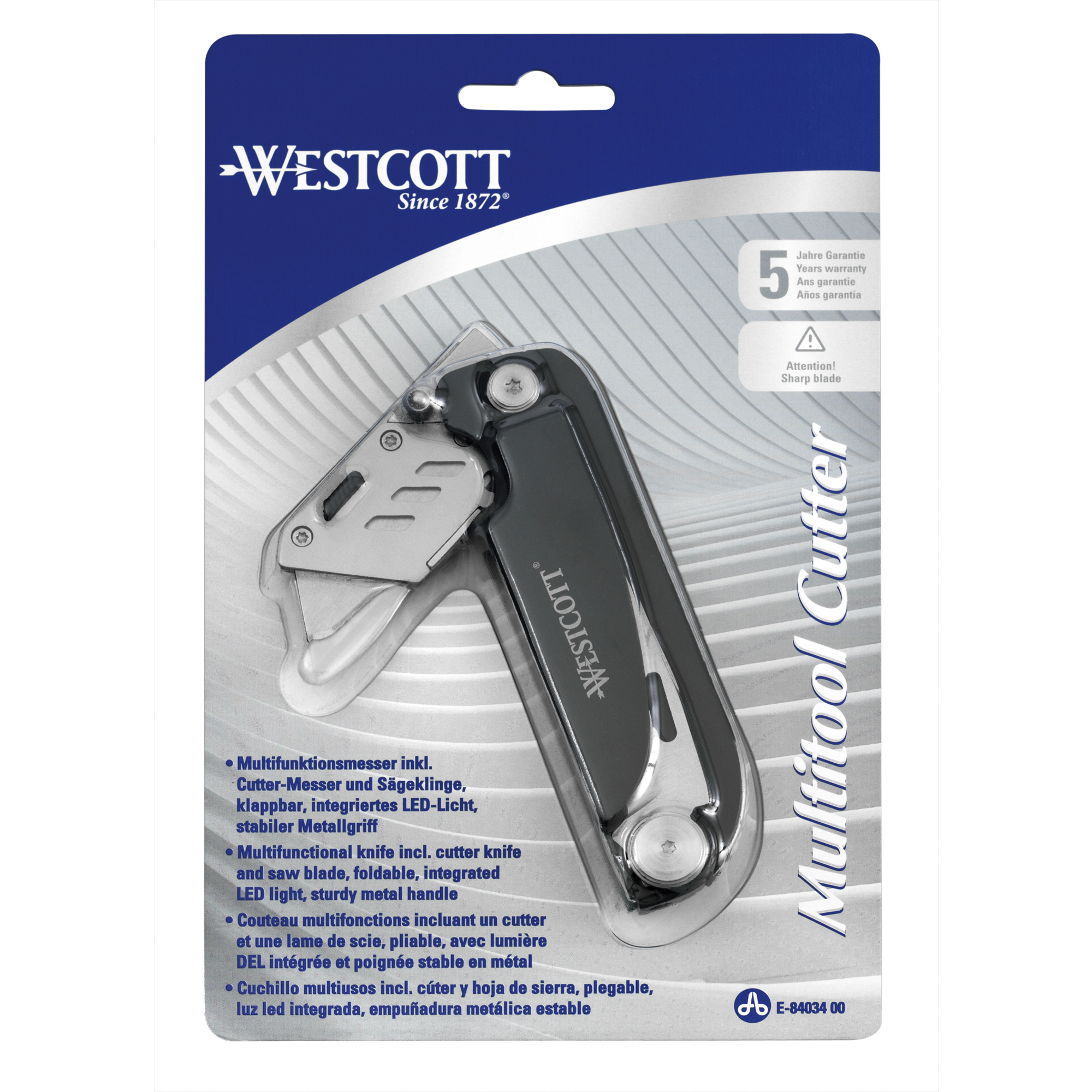 Westcott Multitool 6 Funktionen Stahl schwarz