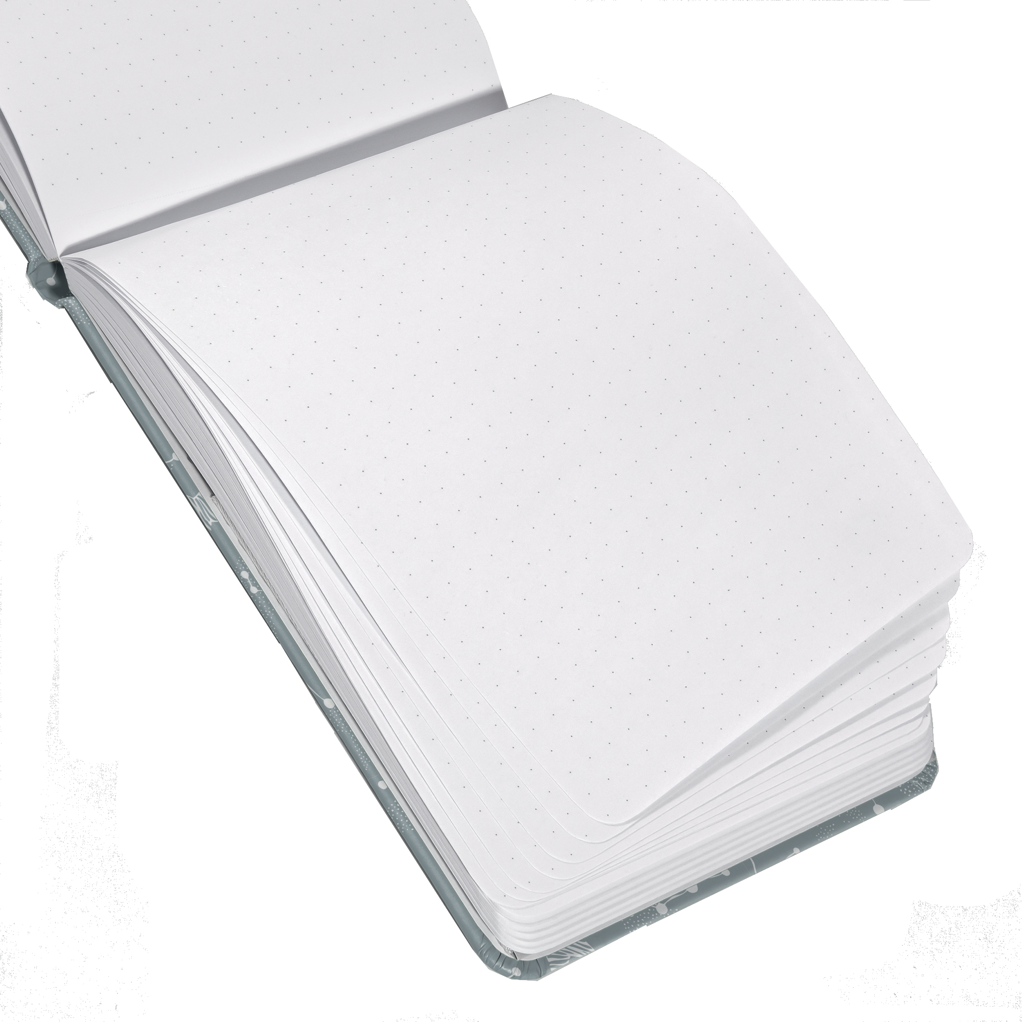 SIGEL Notizbuch Jolie DIN A6+ punktkariert (dotted) grau/weiß 79 Bl.