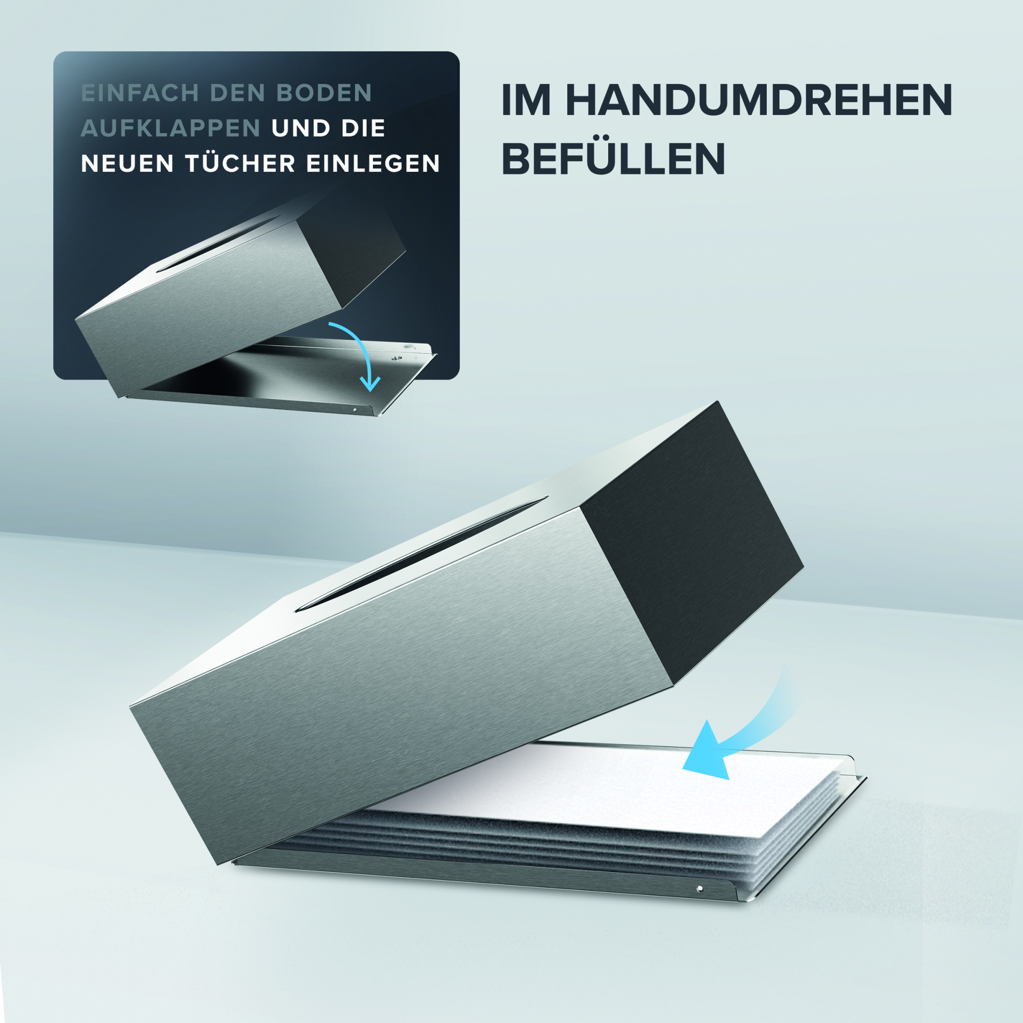 ovimar Kosmetikspender Fornaes 12 x 8 x 24 cm (B x H x T) Edelstahl silber