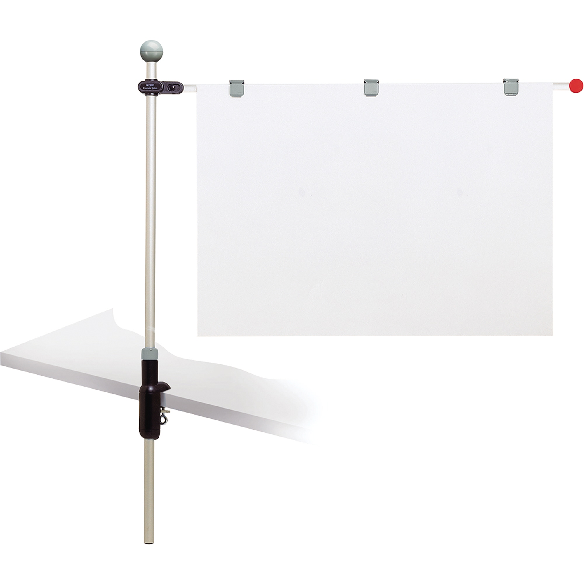 MAUL Planhalter Tisch 120 x 100 cm (H x L) nicht selbstklebend Aluminium grau