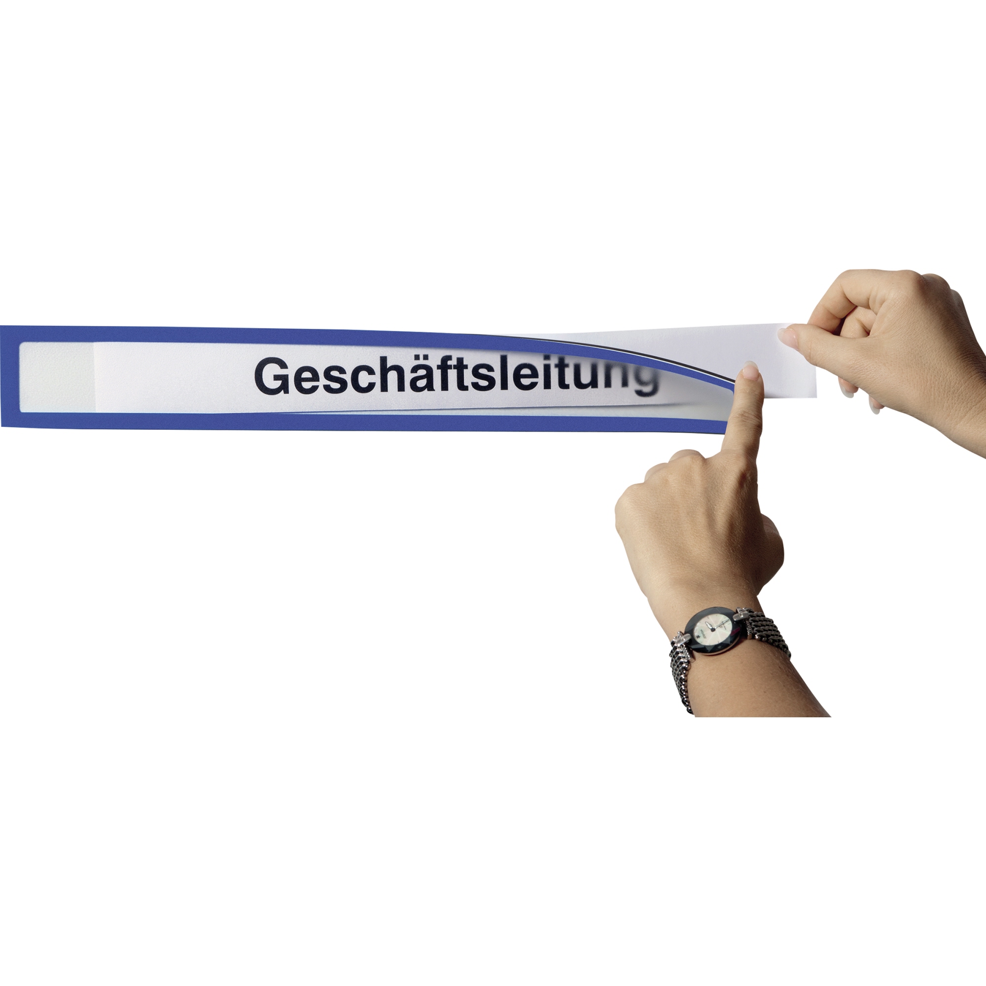 Ultradex Magnetrahmen Infotasche PET blau 5 St./Pack.