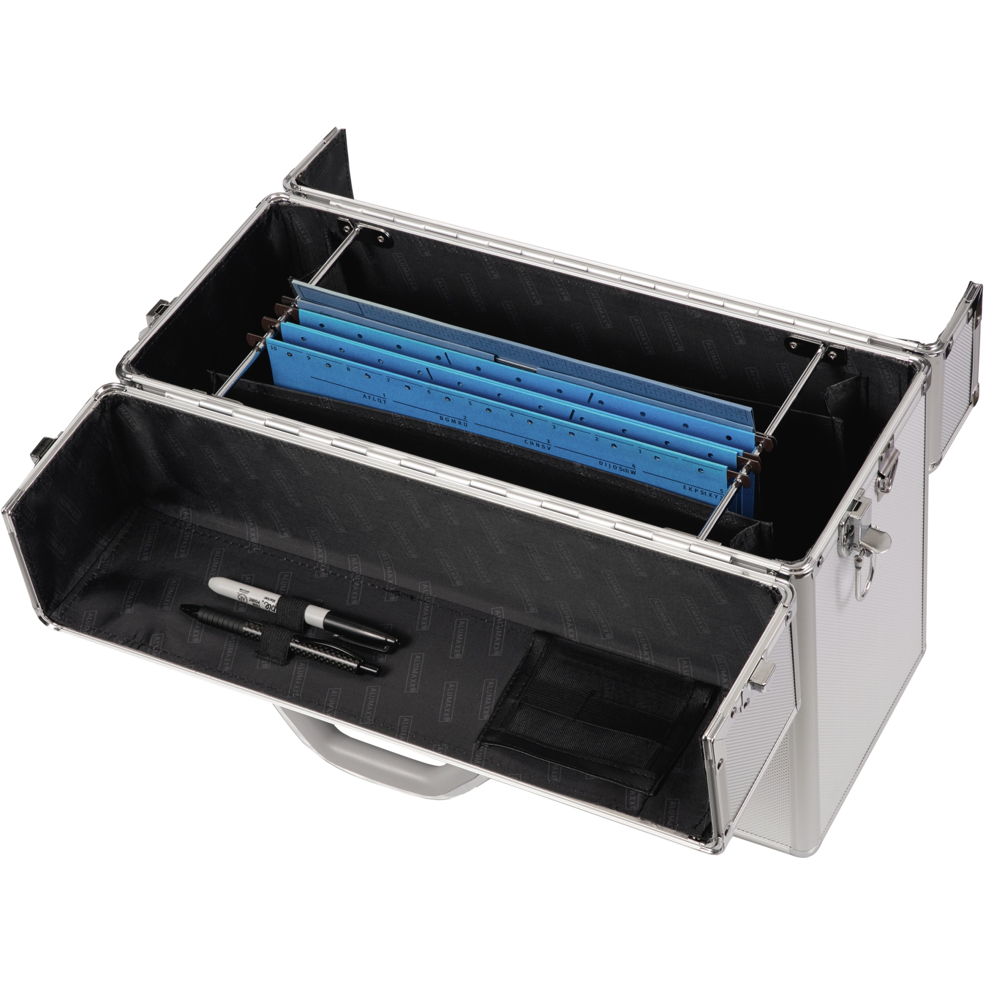 ALUMAXX® Pilotenkoffer ALPHA 47 x 37,5 x 20 cm (B x H x T) Zahlenkombinationsschloss Aluminium silber
