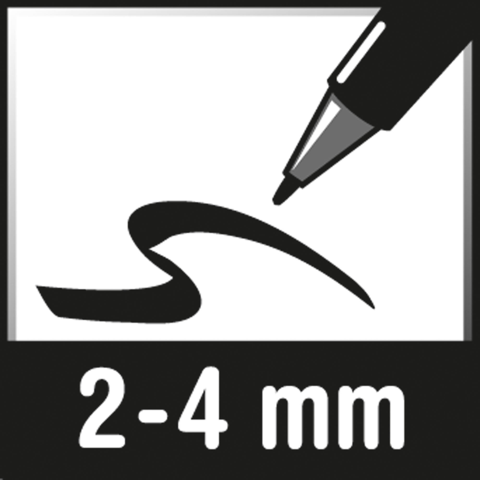 edding Fugenmarker 8200 2-4mm weiß Rundspitze