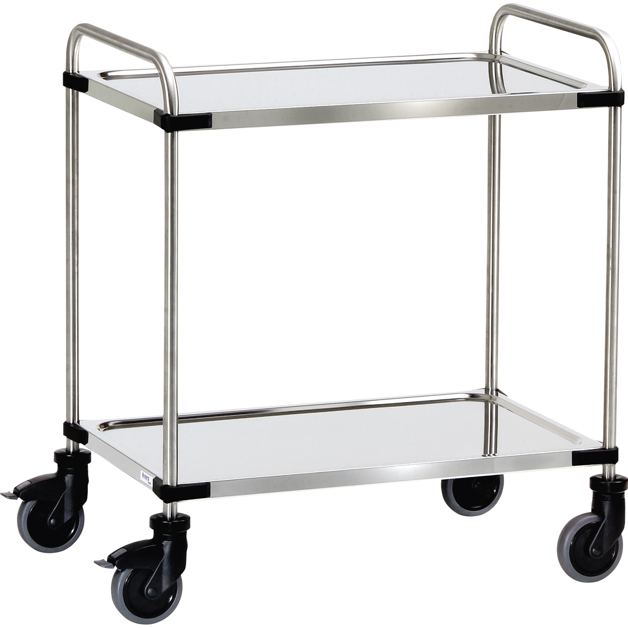 Fetra Servierwagen 95 x 70 cm (H x L) 120kg Chrom/Nickel/Stahl
