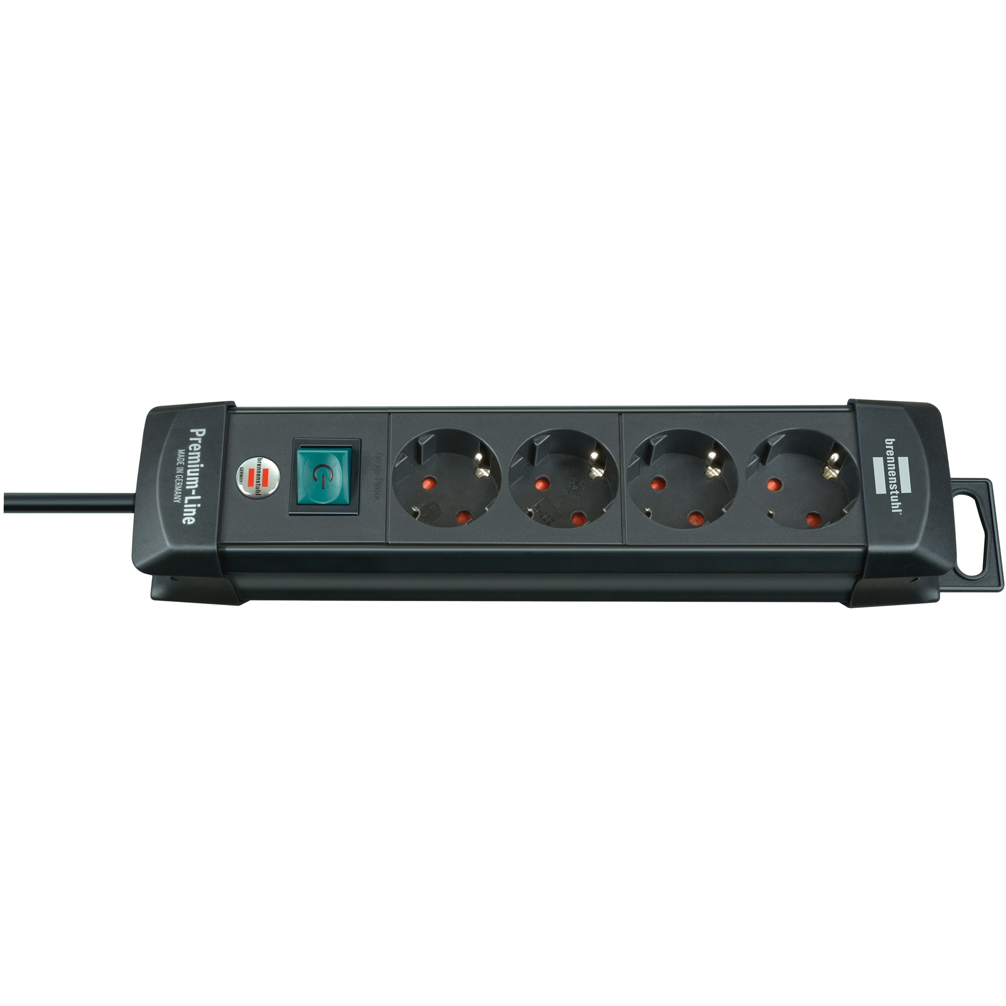 brennenstuhl® Steckdosenleiste Premium-Line 4 Steckdosen schwarz