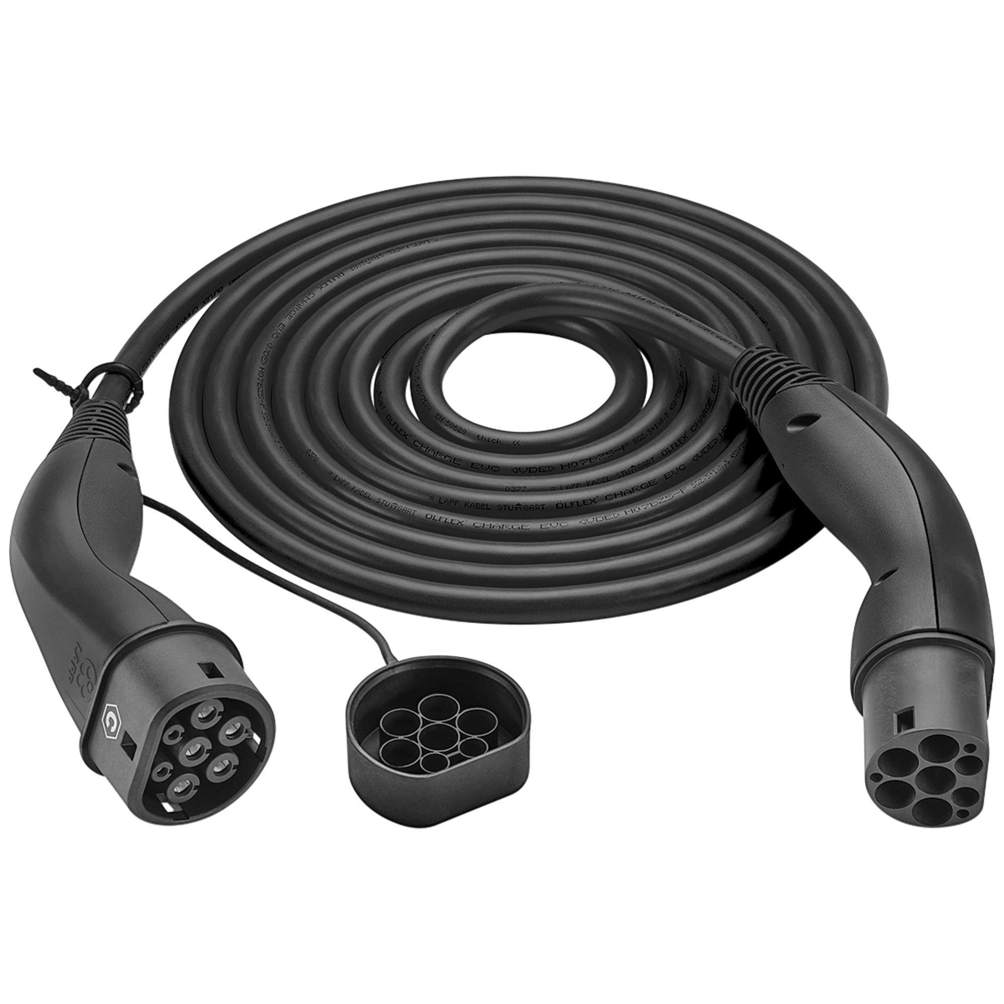 LAPP Ladekabel Elektroauto Helix® Plug-in-Hybrid (PHEV) und batterieelektrische Fahrzeuge (BEV) Abdeckkappe (Kupplung) 11 kW 5m