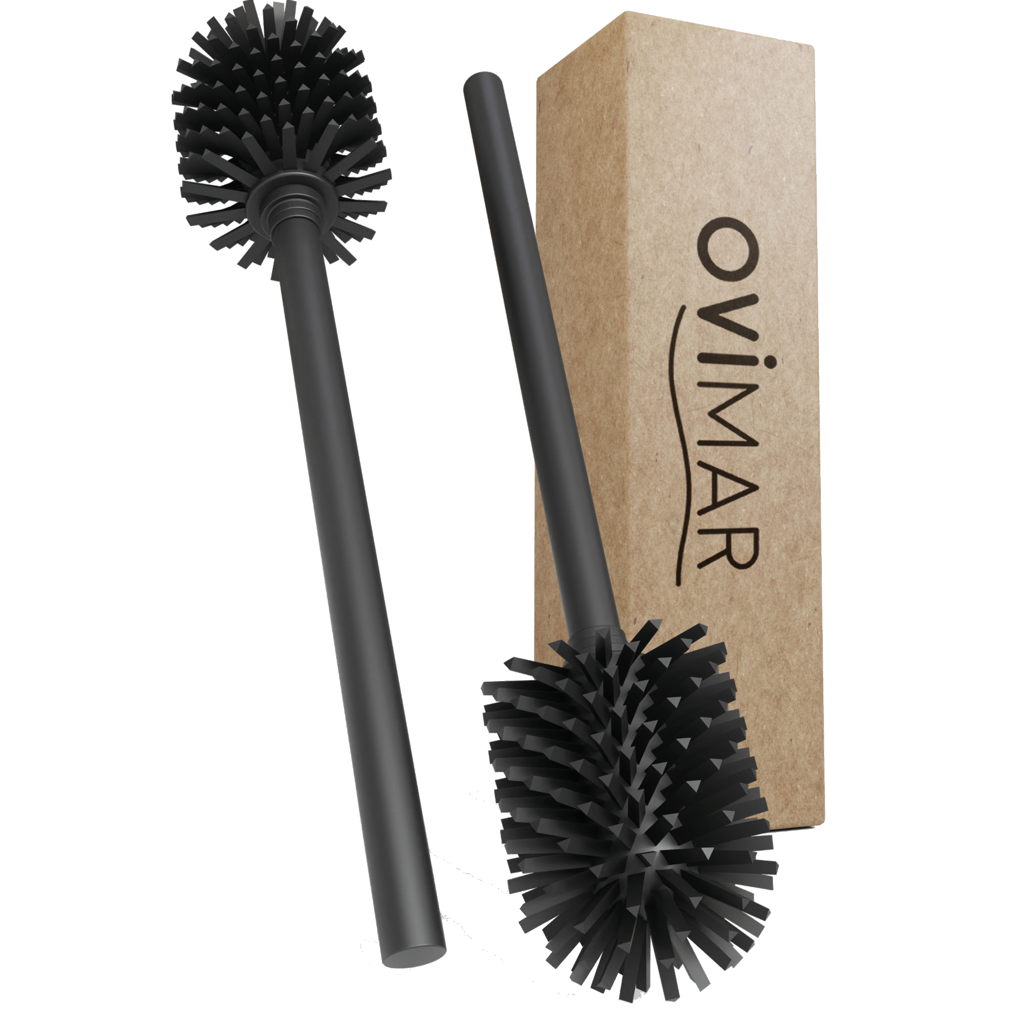ovimar WC-Bürste Lindoya Edelstahl schwarz 2 St./Pack.