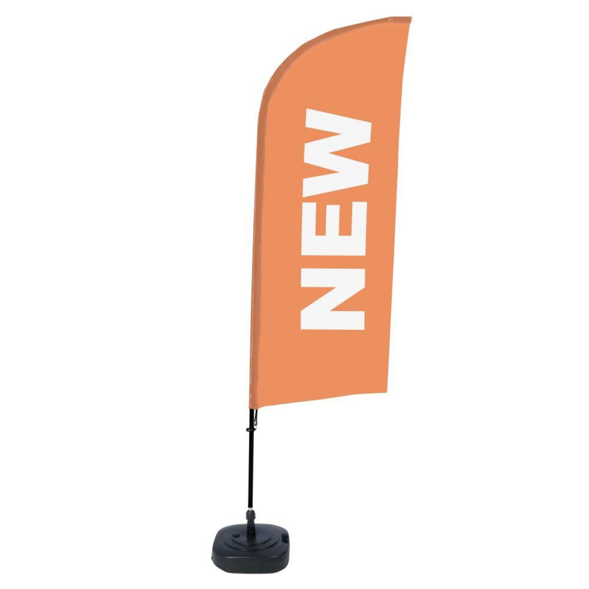 Showdown® Displays Werbesegel 110,5 x 330 x 48 cm (B x H x T) mit Aufdruck 100 % Polyester orange