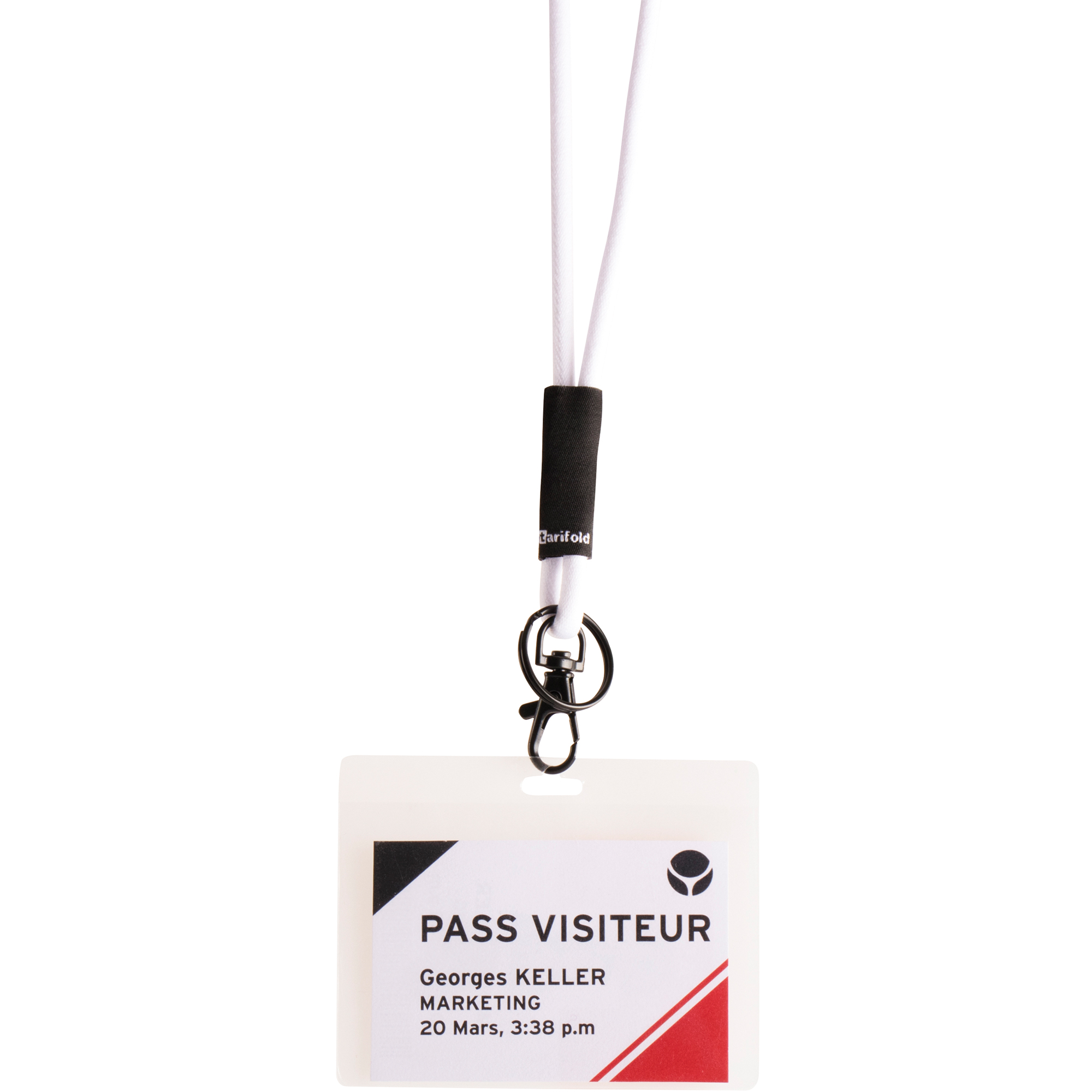 DJOIS Namensschild 99 x 69 mm (B x H) transparent 30 St./Pack.