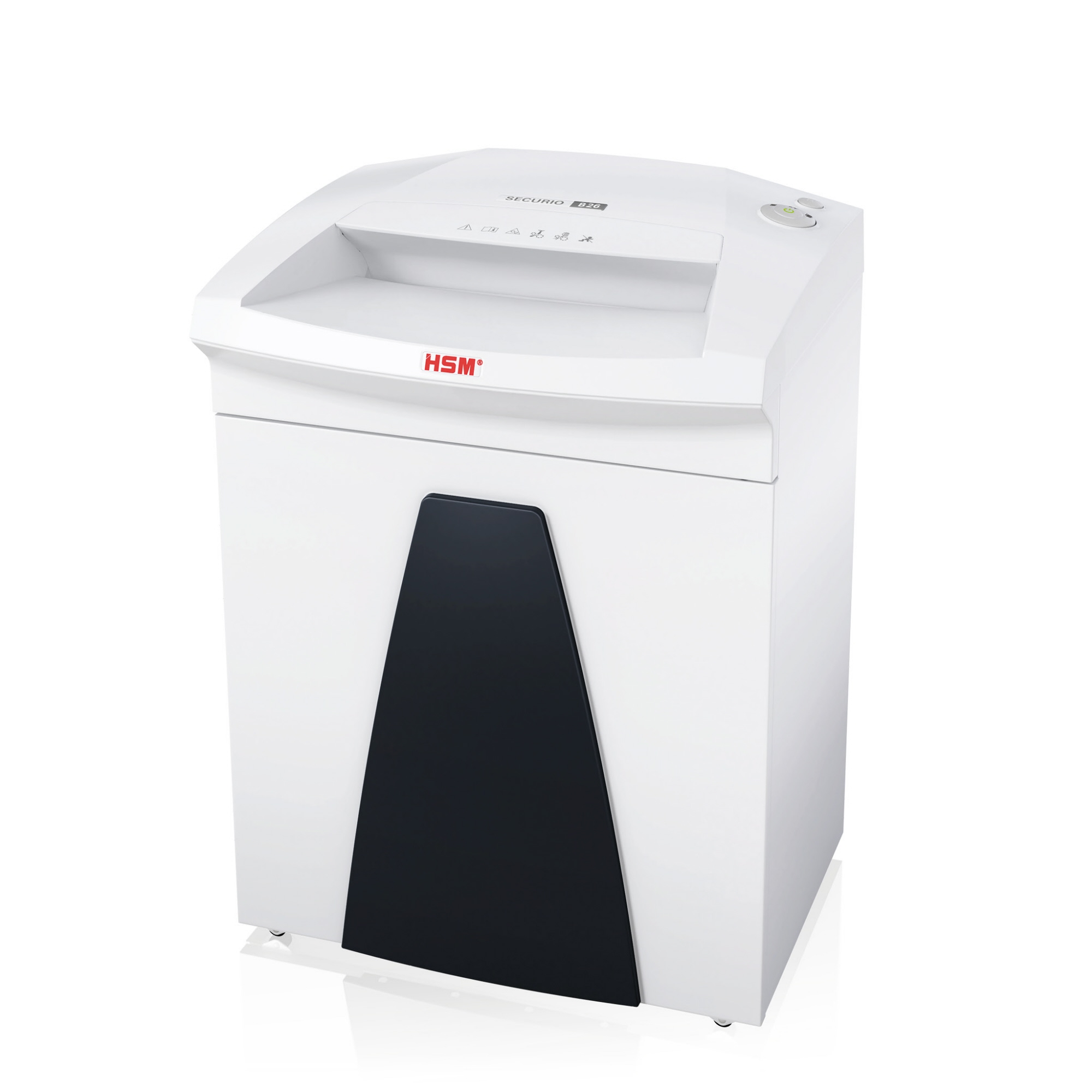 HSM® Aktenvernichter B26 P-6 Papier, Heftklammern, Büroklammern Partikelschnitt 7 Bl. weiß