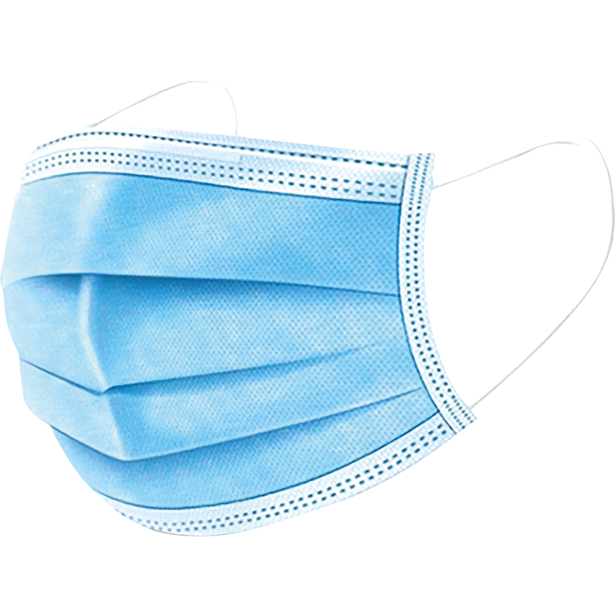Mundschutz Einweg EN 14683 Vlies blau 50 St./Pack.